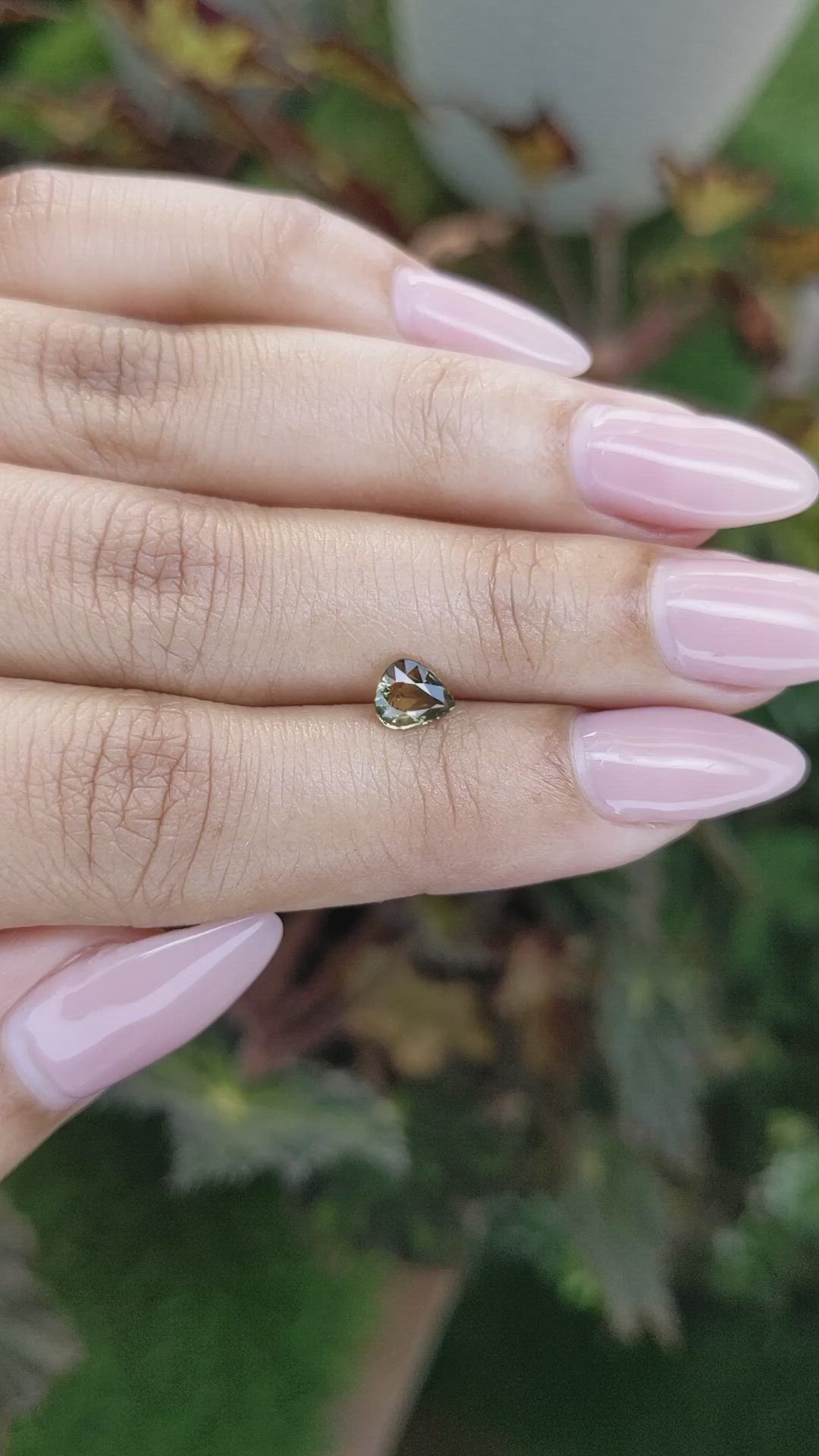 0.70 Ct. Yellowish Brown Sapphire from Madagascar Size Video