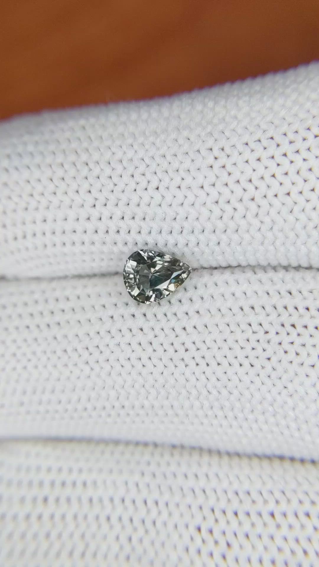 0.79 Ct. Bluish Grey Sapphire from Madagascar Size Video