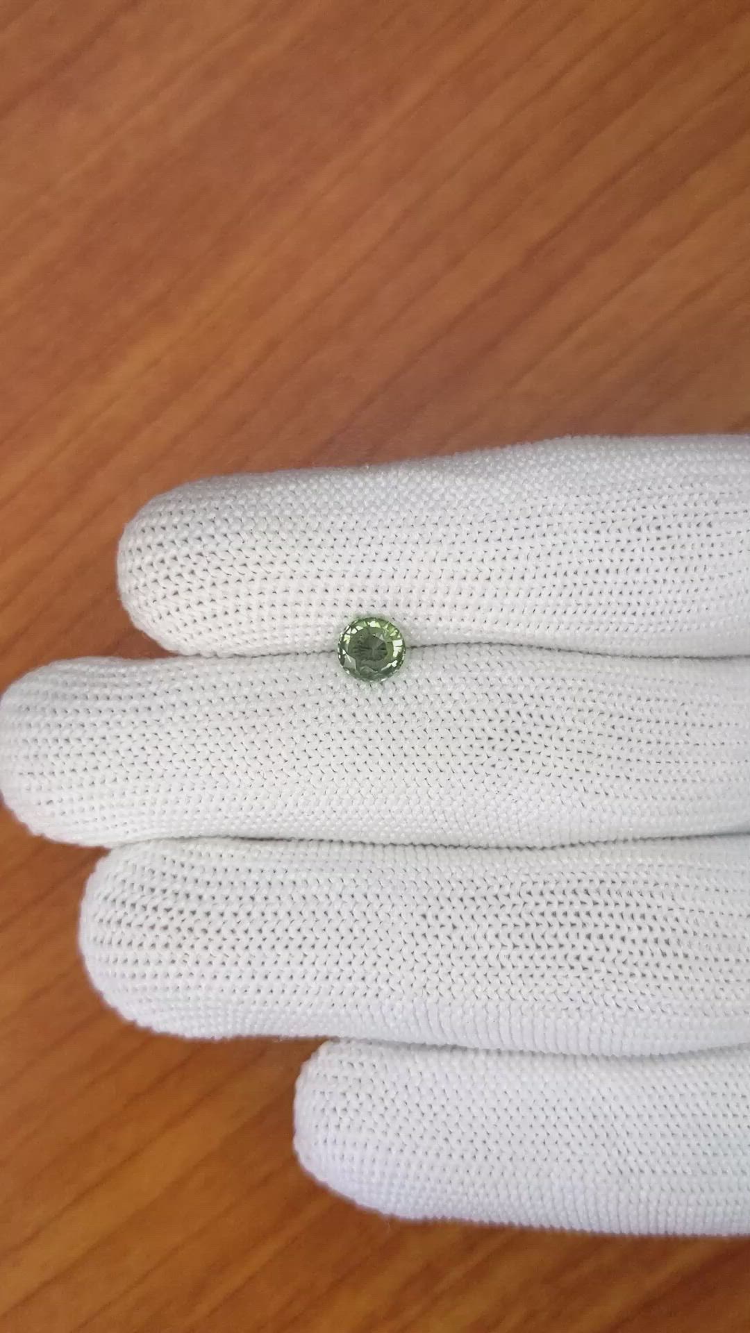 0.86 Ct. Green Sapphire from Madagascar Size Video