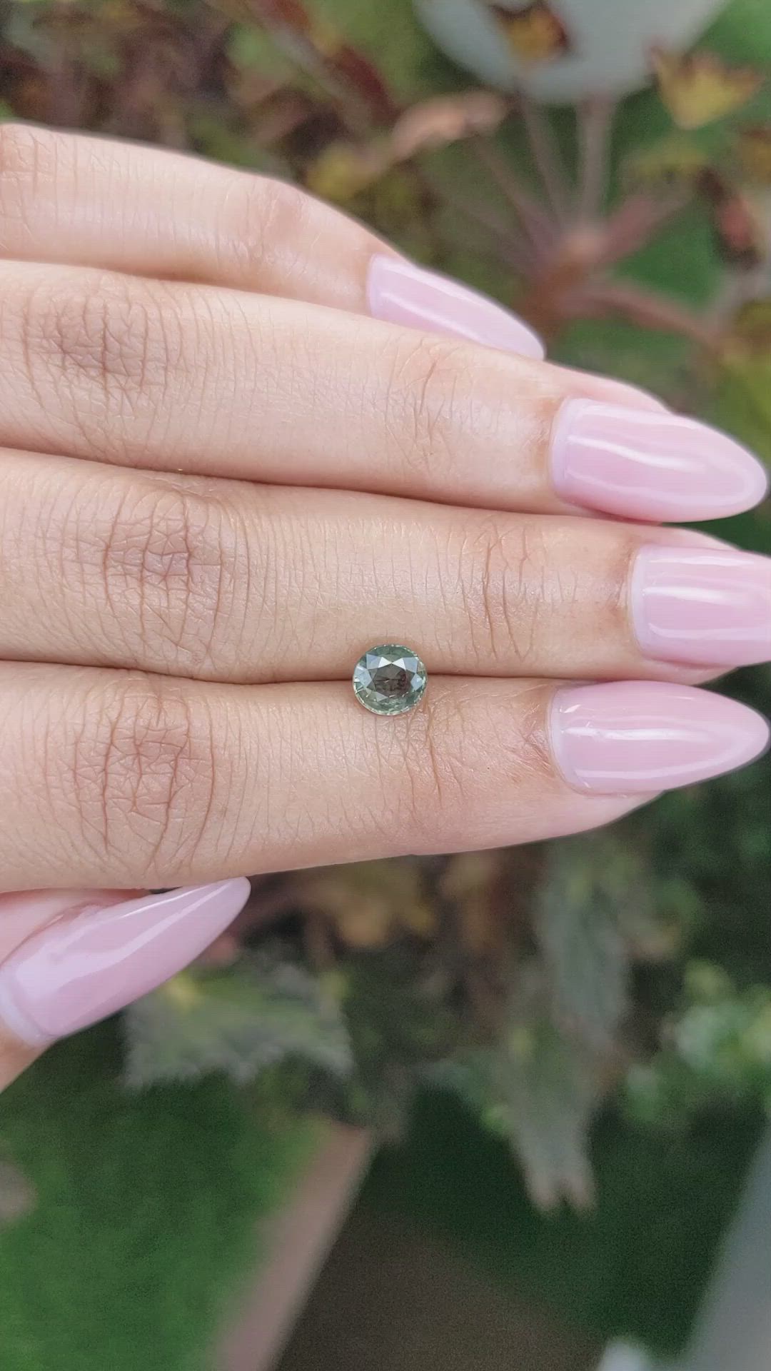 0.86 Ct. Green Sapphire from Madagascar Size Video