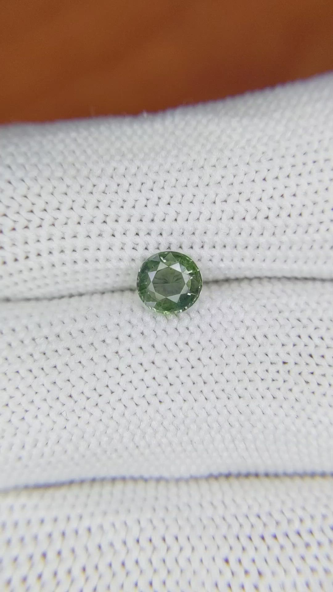 0.86 Ct. Green Sapphire from Madagascar Size Video