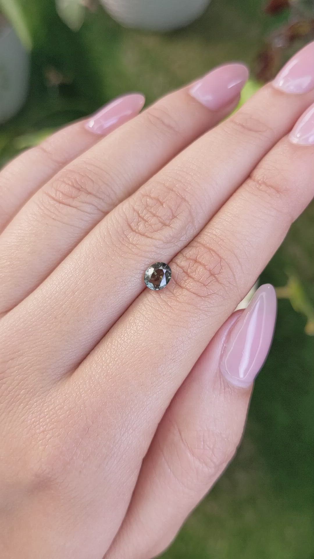 0.83 Ct. Yellowish Green Sapphire from Madagascar Size Video