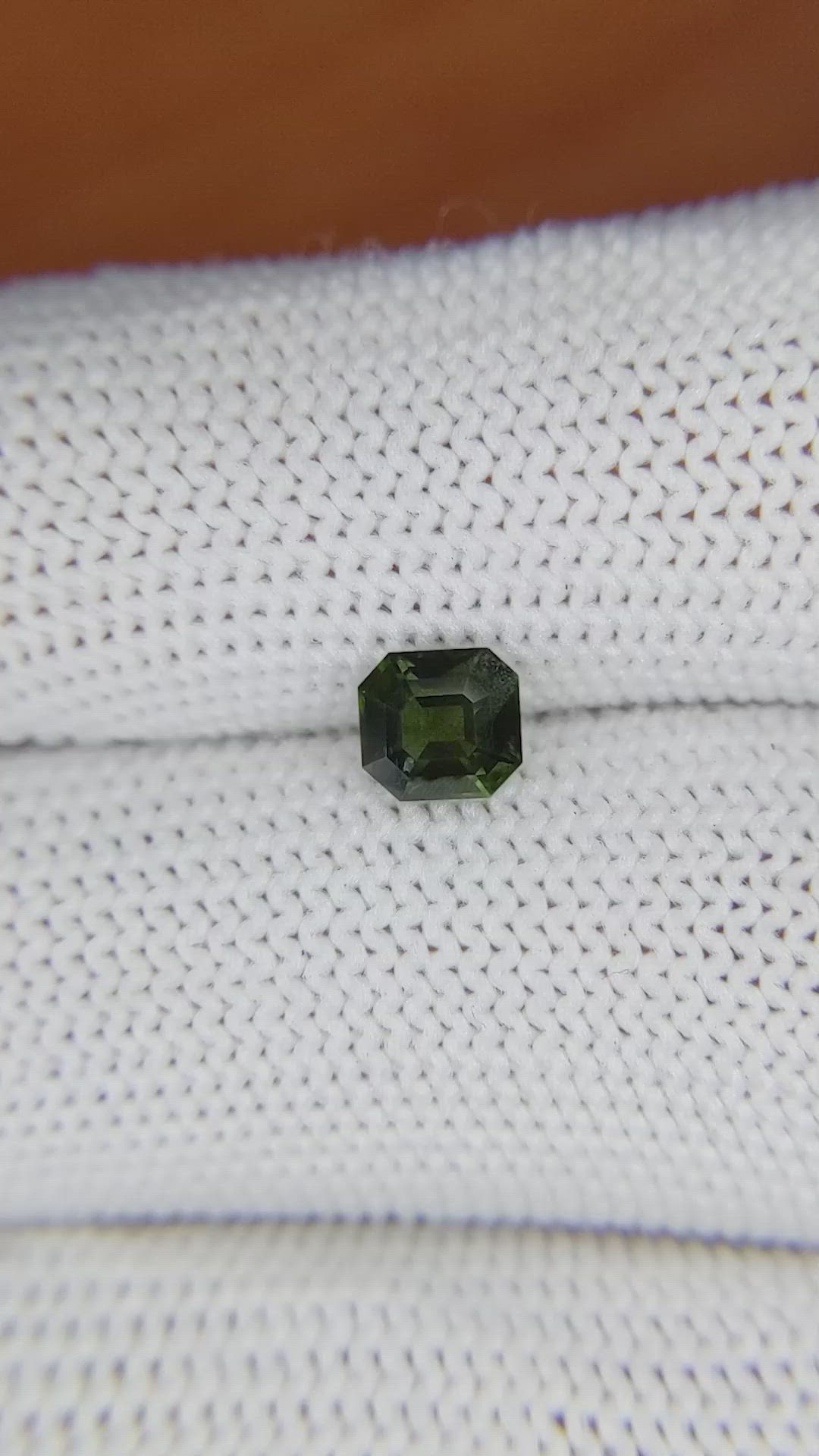 0.87 Ct. Green Sapphire from Madagascar Size Video
