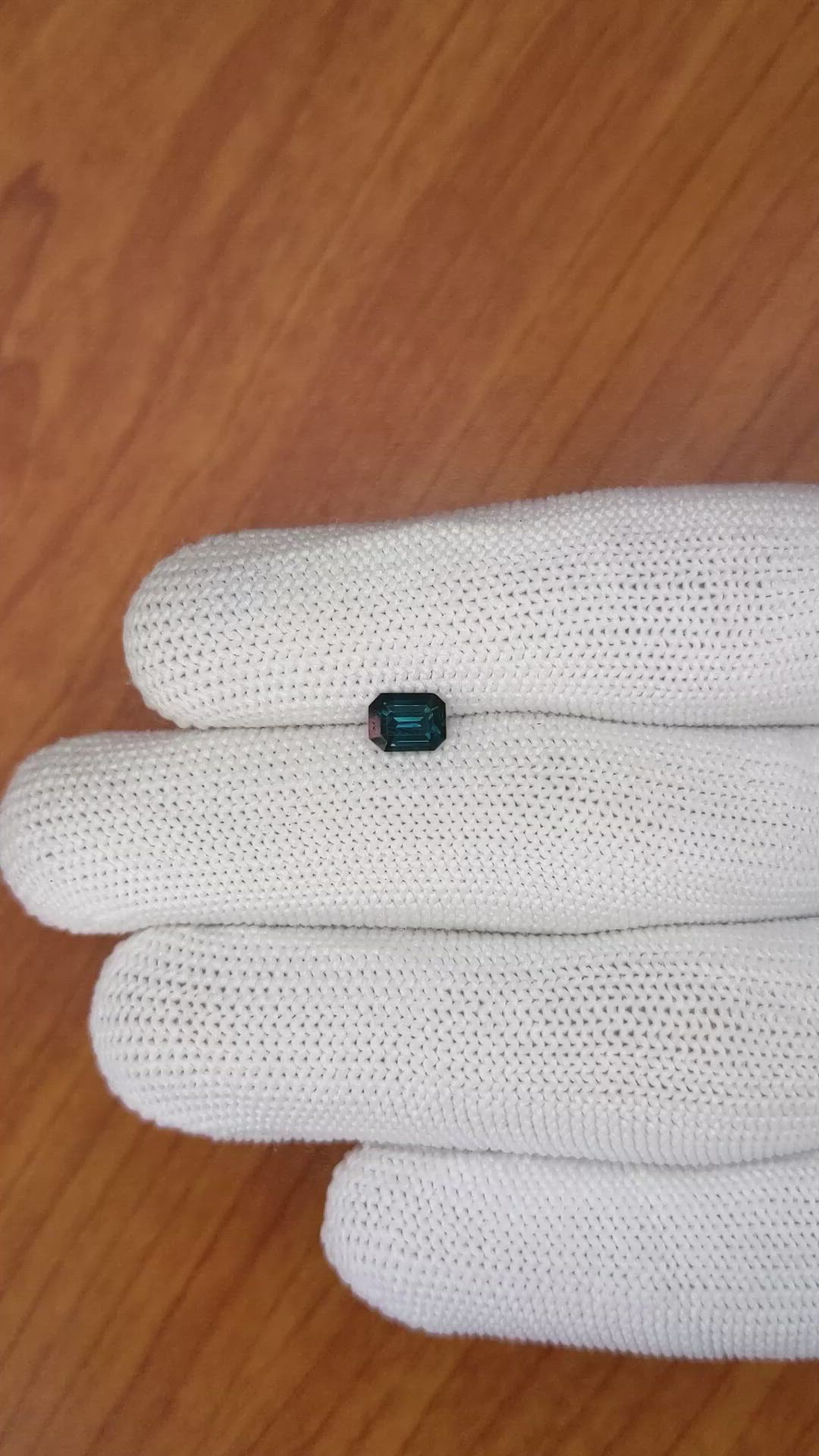 0.80 Ct. Greenish Blue Sapphire from Madagascar Size Video