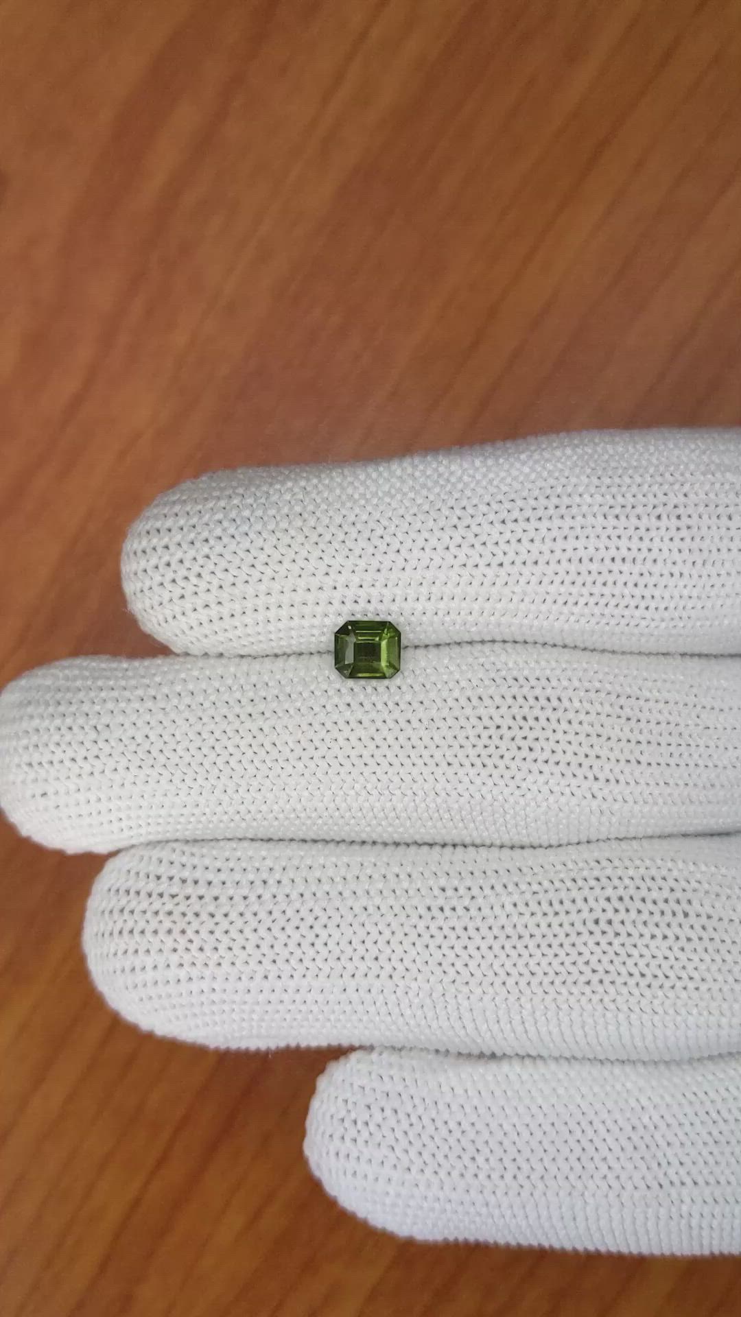 0.82 Ct. Yellowish Green Sapphire from Madagascar Size Video