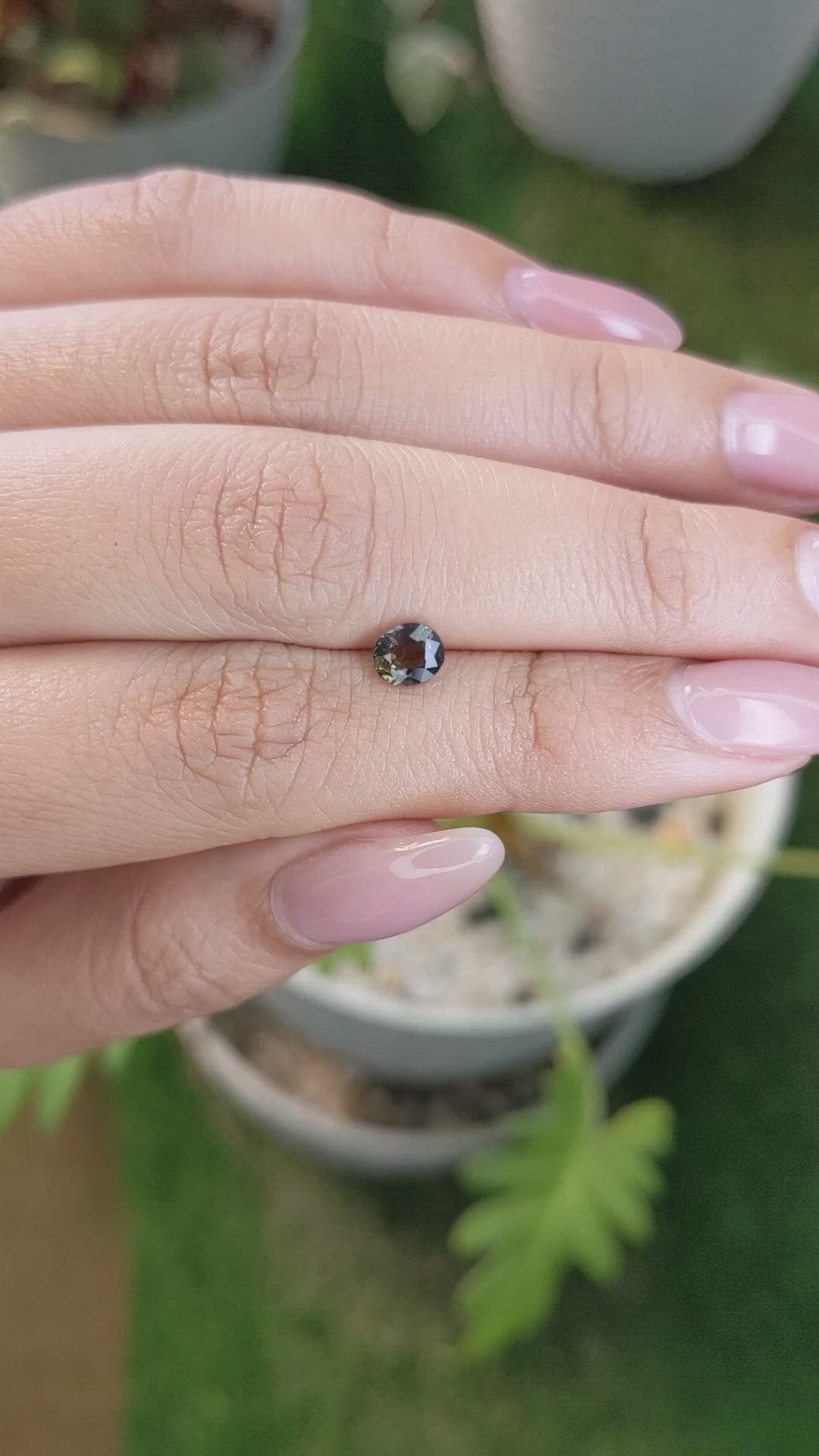 0.66 Ct. Brown Sapphire from Madagascar Size Video