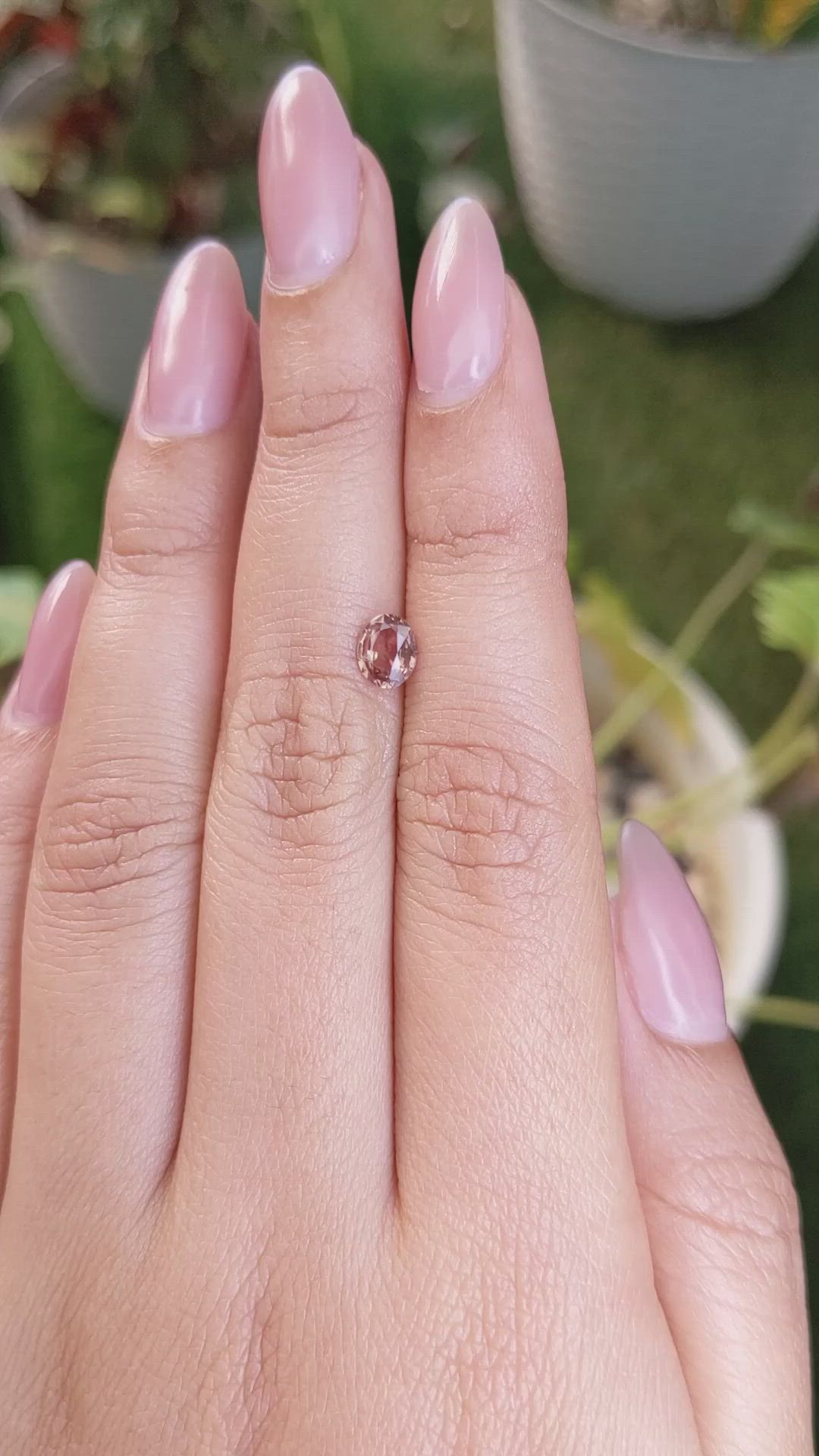 0.62 Ct. Padparadscha Sapphire from Madagascar Size Video