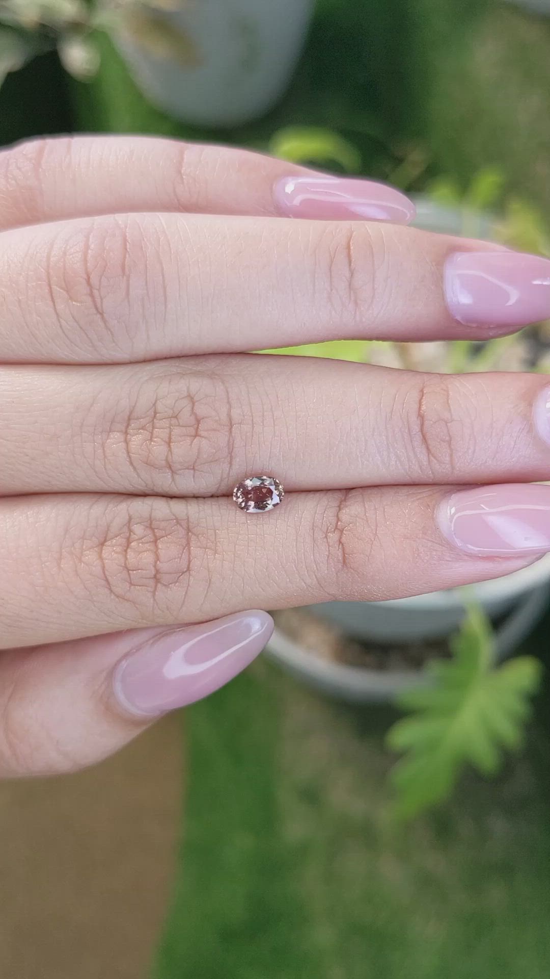 0.52 Ct. Padparadscha Sapphire from Madagascar Size Video