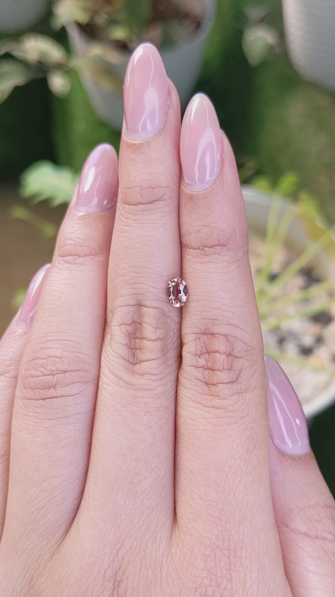 0.52 Ct. Padparadscha Sapphire from Madagascar Size Video