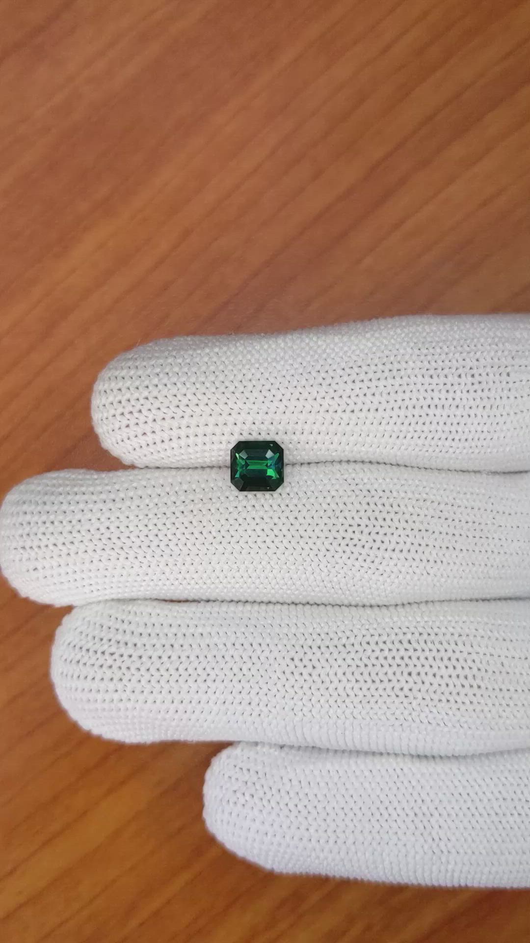 1.60 Ct. Bluish Green Sapphire from Madagascar Size Video