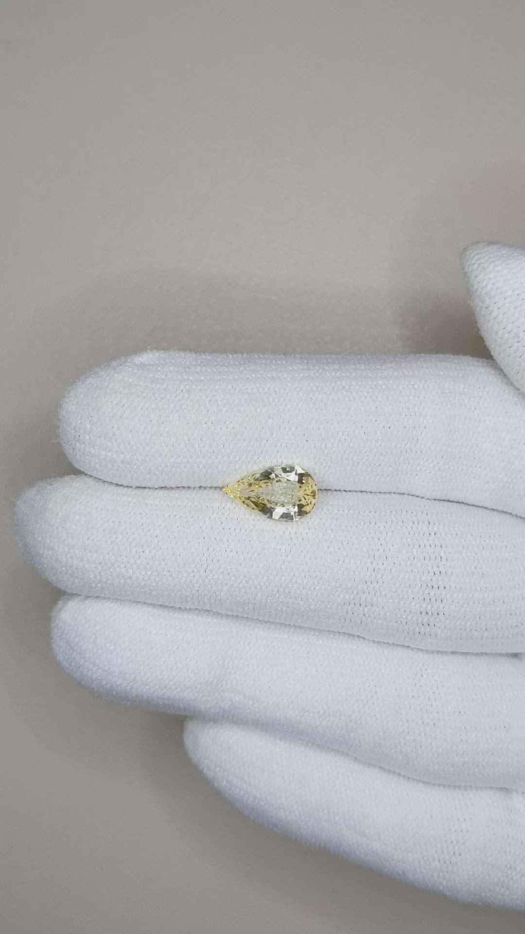 1.89 Ct. Yellow Sapphire from Ceylon (Sri Lanka) Size Video