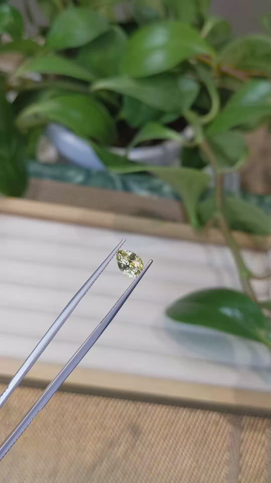 2.04 Ct. Yellow Sapphire from Ceylon (Sri Lanka) Size Video