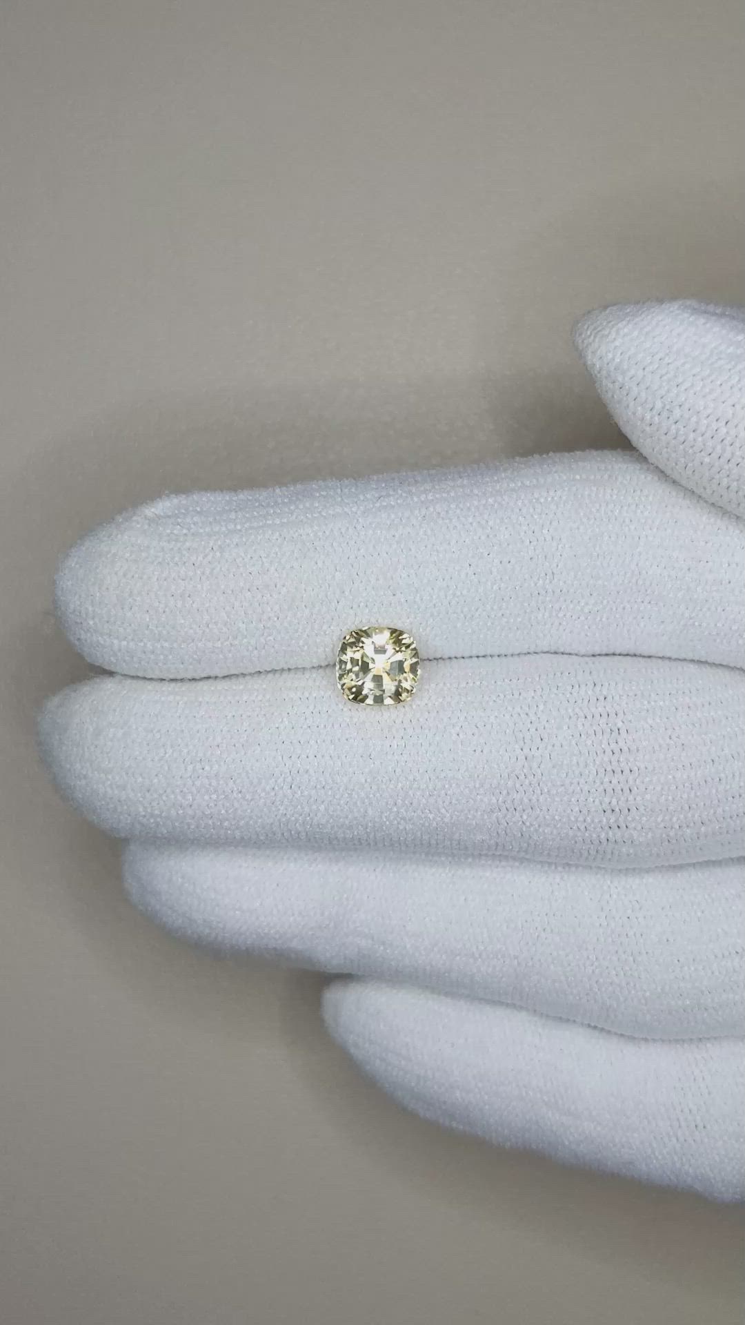 1.65 Ct. Yellow Sapphire from Ceylon (Sri Lanka) Size Video