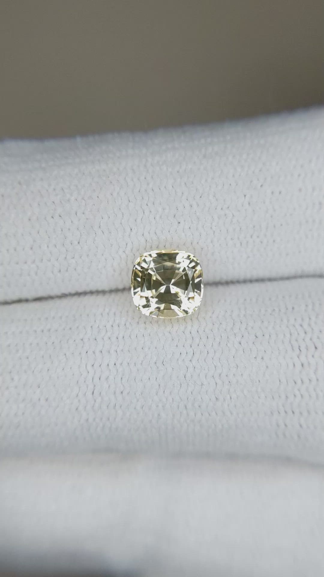 1.65 Ct. Yellow Sapphire from Ceylon (Sri Lanka) Size Video