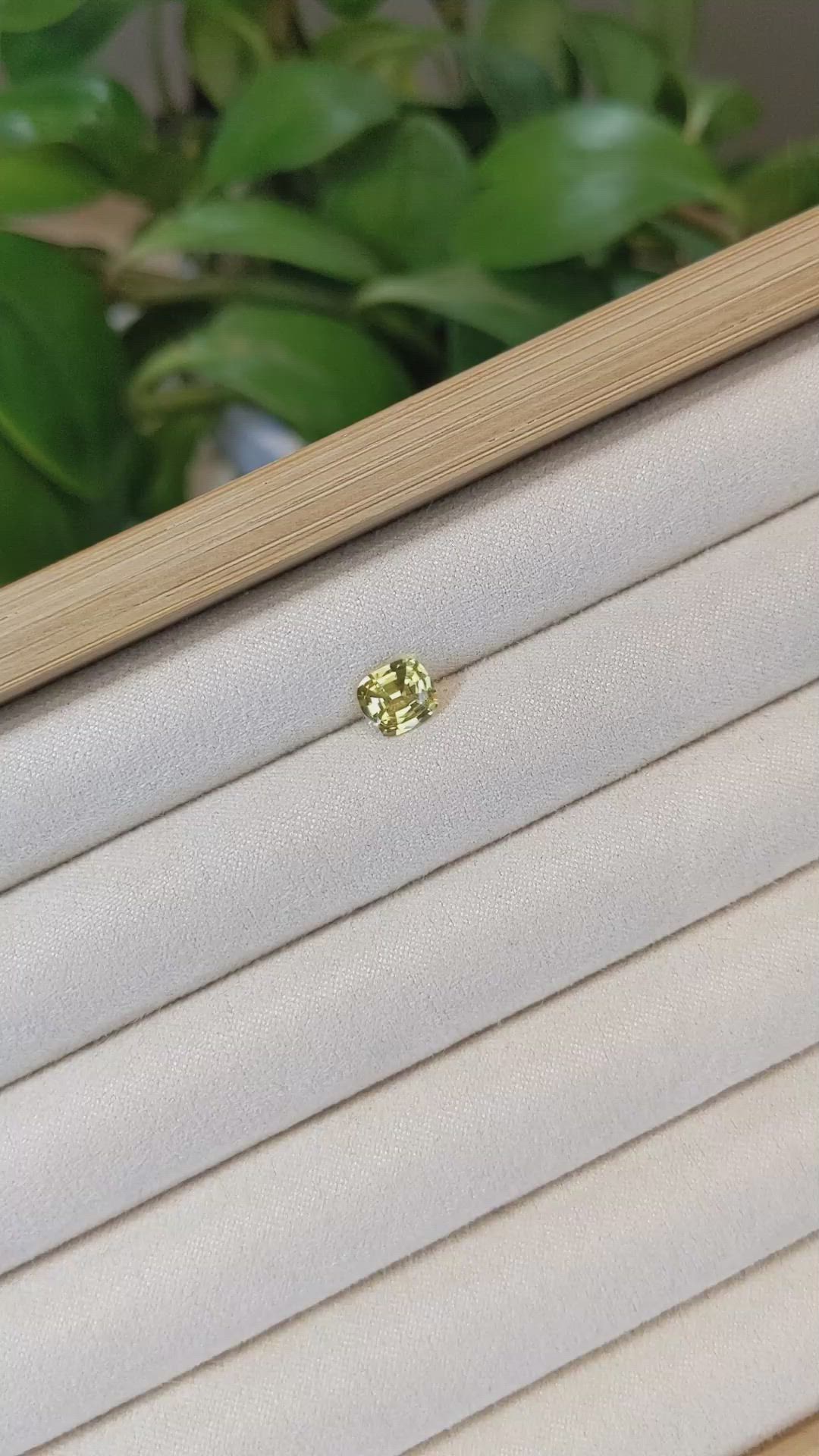 1.38 Ct. Yellow Sapphire from Ceylon (Sri Lanka) Size Video