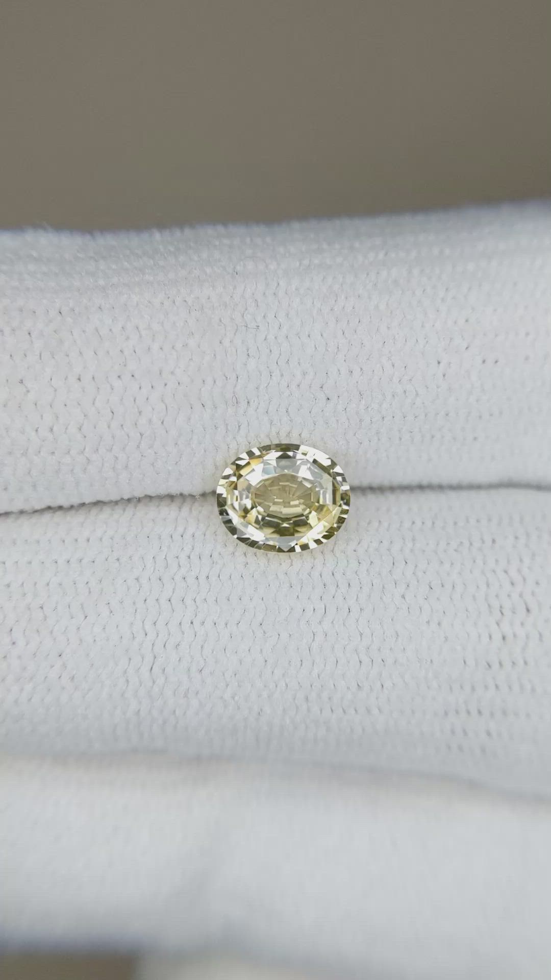 1.09 Ct. Yellow Sapphire from Ceylon (Sri Lanka) Size Video
