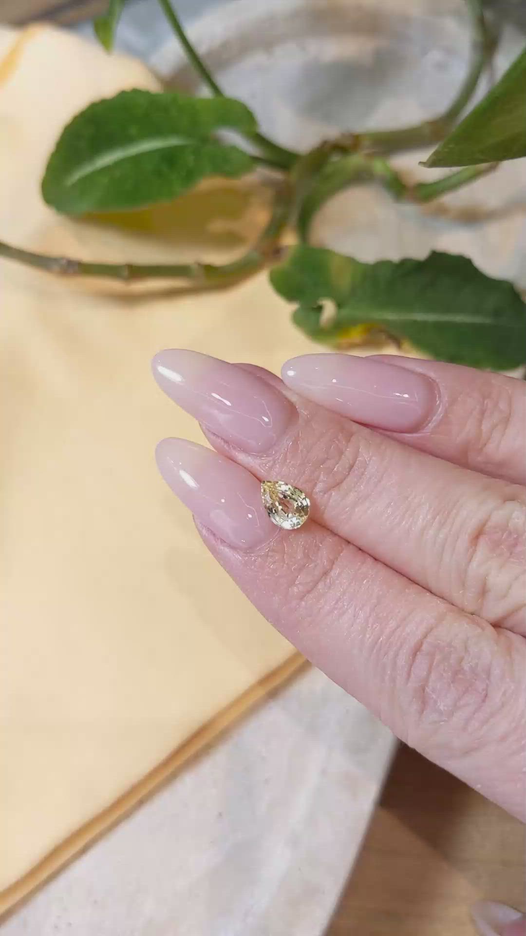 1.20 Ct. Yellow Sapphire from Ceylon (Sri Lanka) Size Video