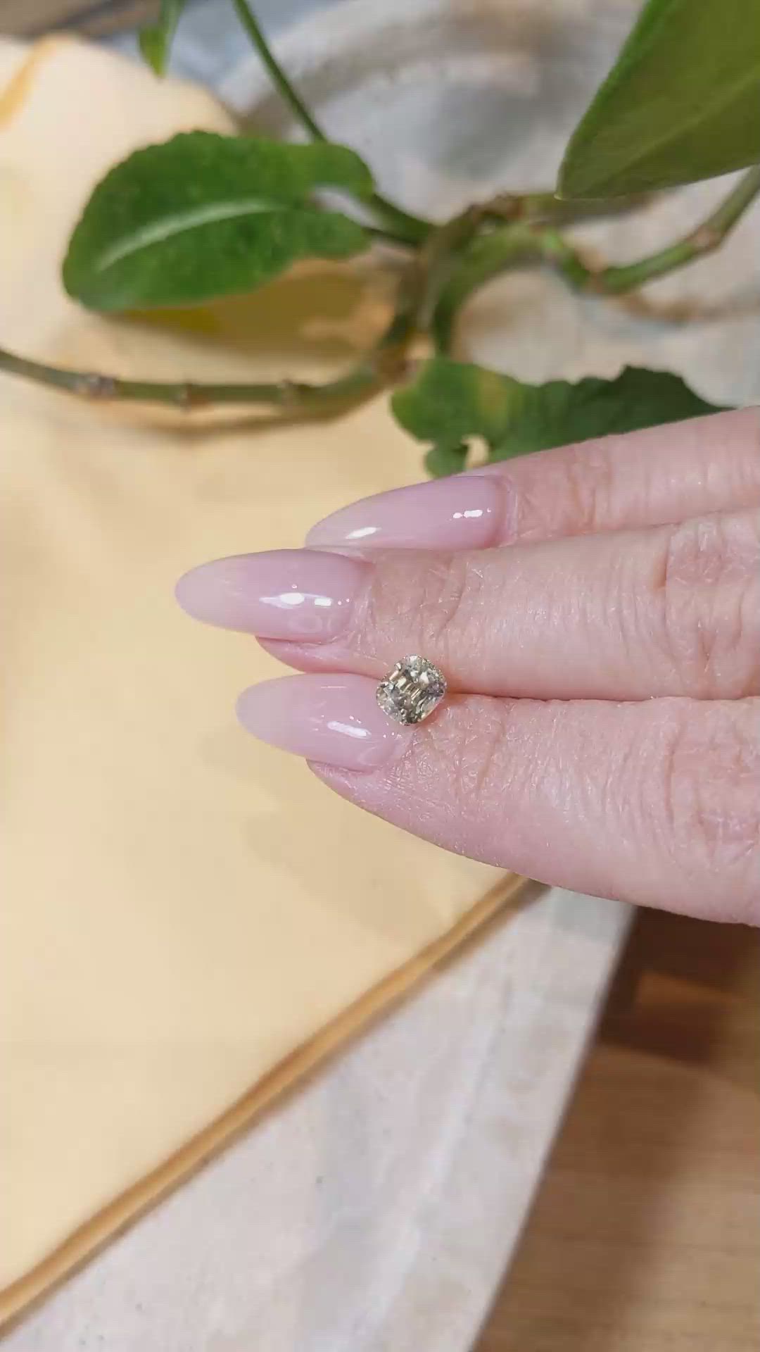 1.35 Ct. Yellow Sapphire from Ceylon (Sri Lanka) Size Video