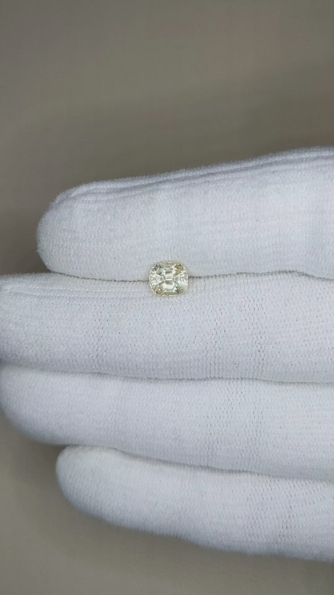 1.35 Ct. Yellow Sapphire from Ceylon (Sri Lanka) Size Video