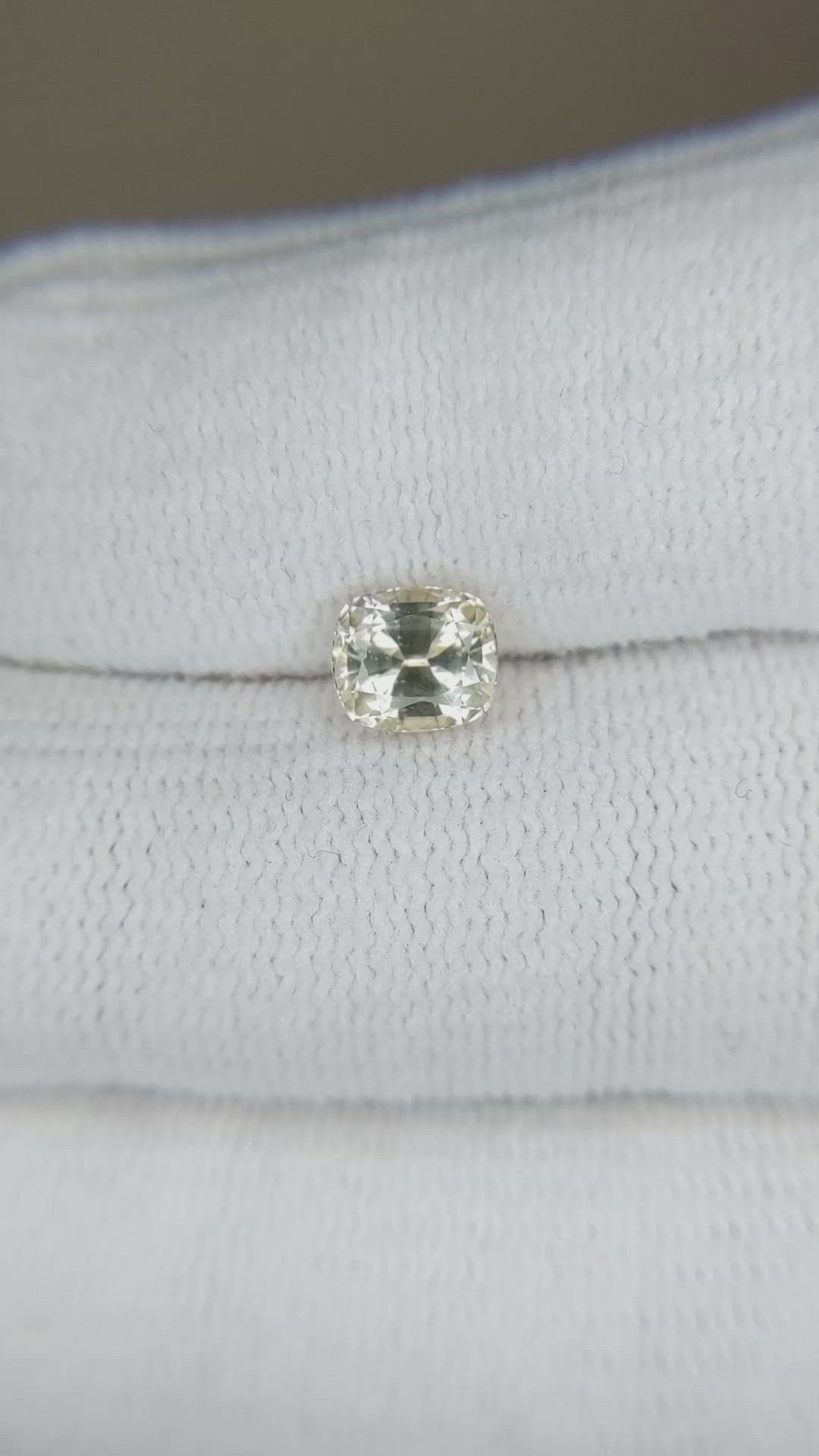 1.35 Ct. Yellow Sapphire from Ceylon (Sri Lanka) Size Video