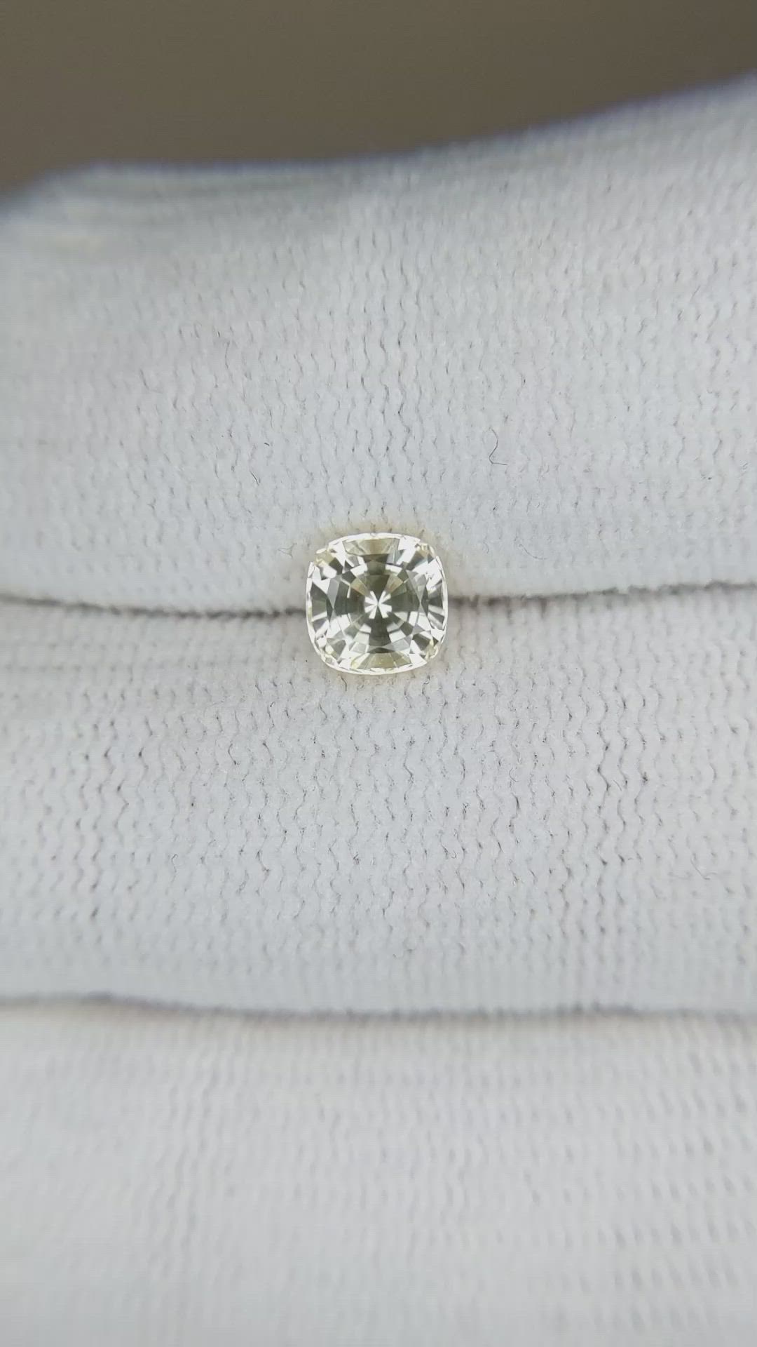 1.06 Ct. Yellow Sapphire from Ceylon (Sri Lanka) Size Video