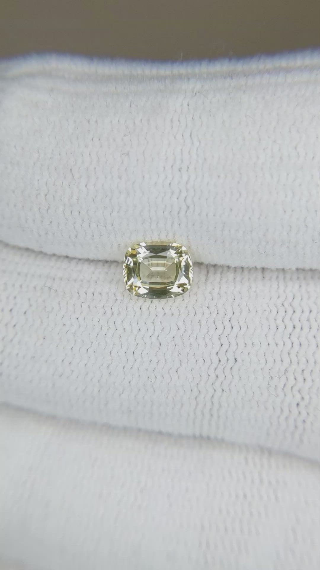 1.02 Ct. Yellow Sapphire from Ceylon (Sri Lanka) Size Video