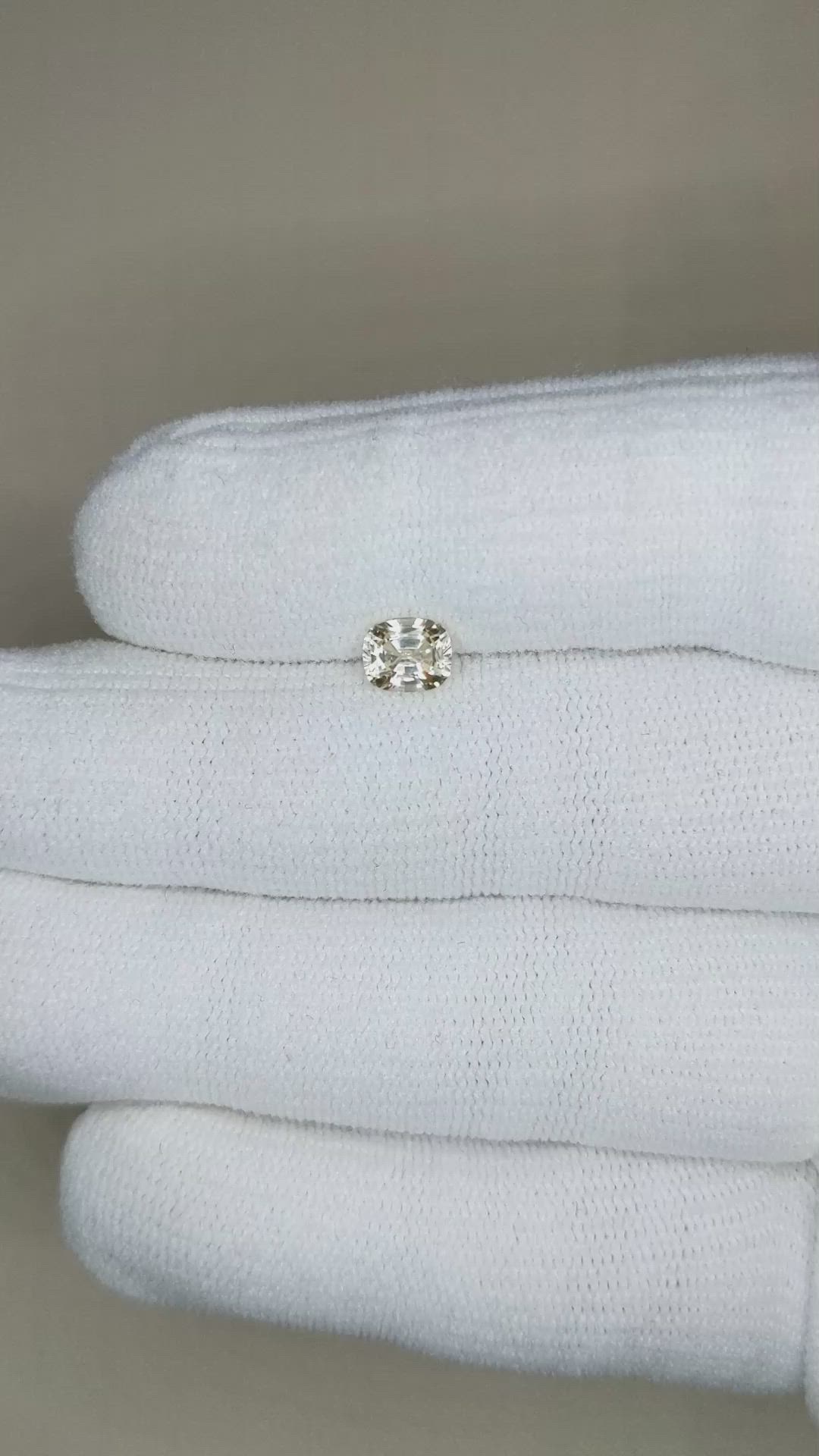 1.07 Ct. Yellow Sapphire from Ceylon (Sri Lanka) Size Video