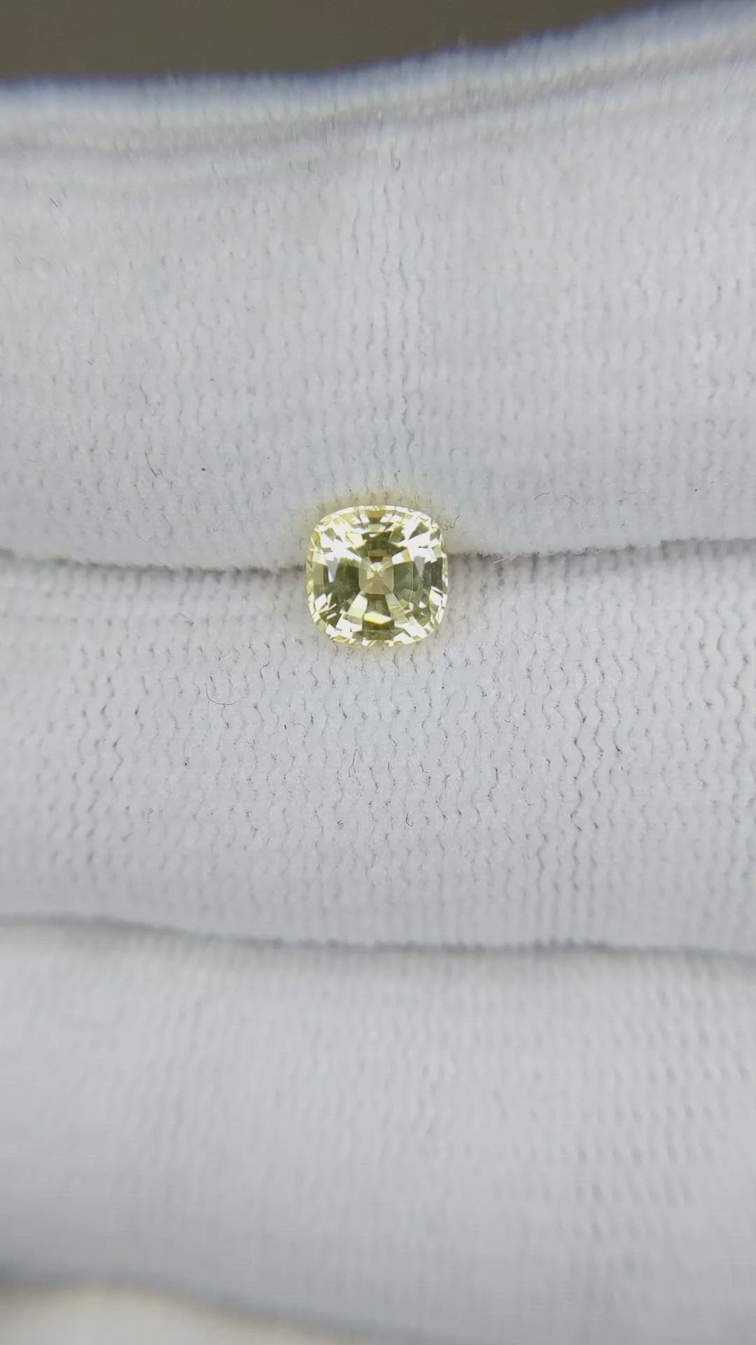 1.03 Ct. Yellow Sapphire from Ceylon (Sri Lanka) Size Video