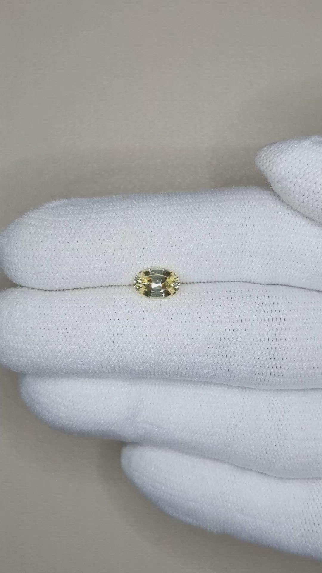 1.09 Ct. Yellow Sapphire from Ceylon (Sri Lanka) Size Video