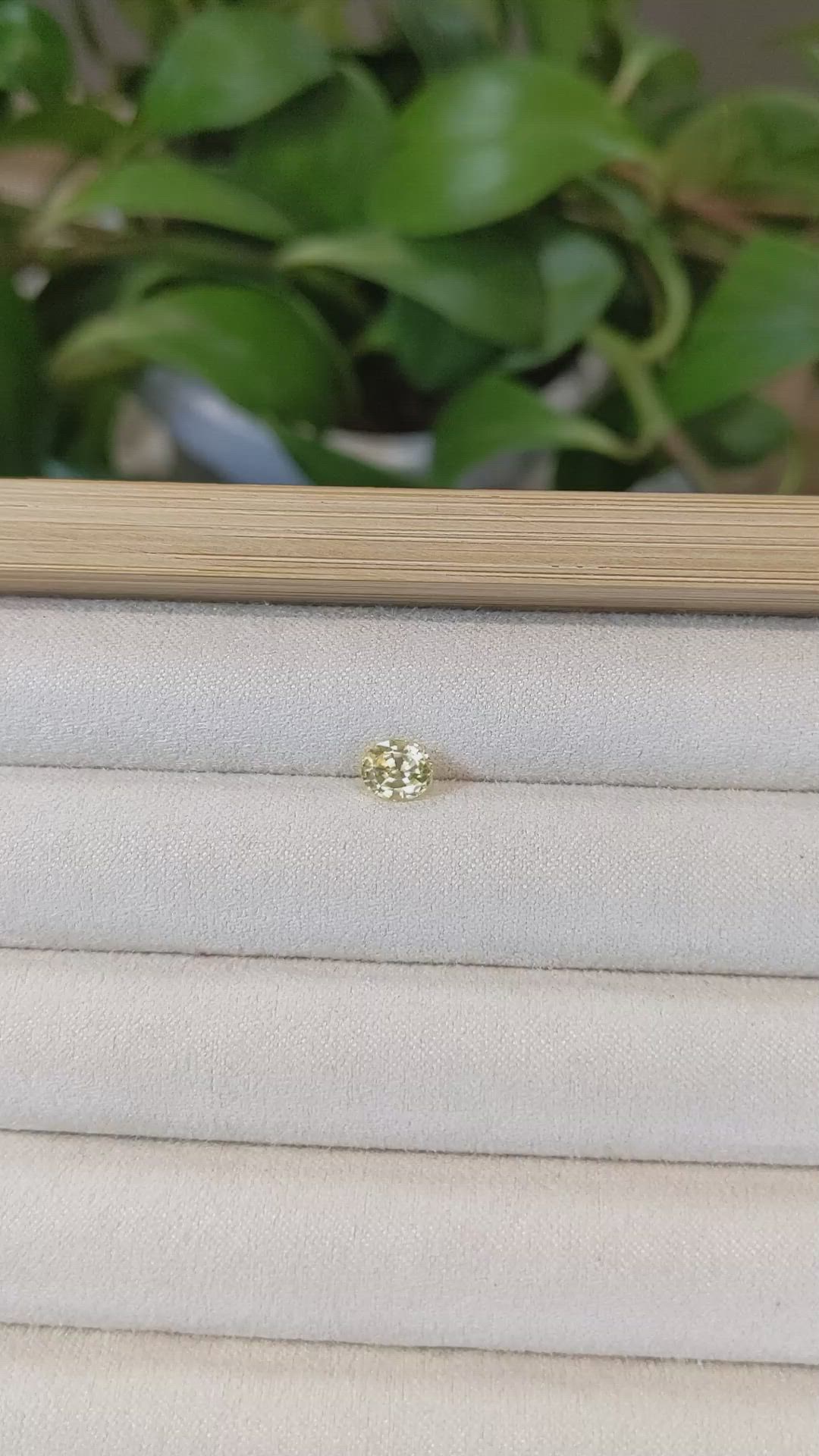 1.01 Ct. Yellow Sapphire from Ceylon (Sri Lanka) Size Video