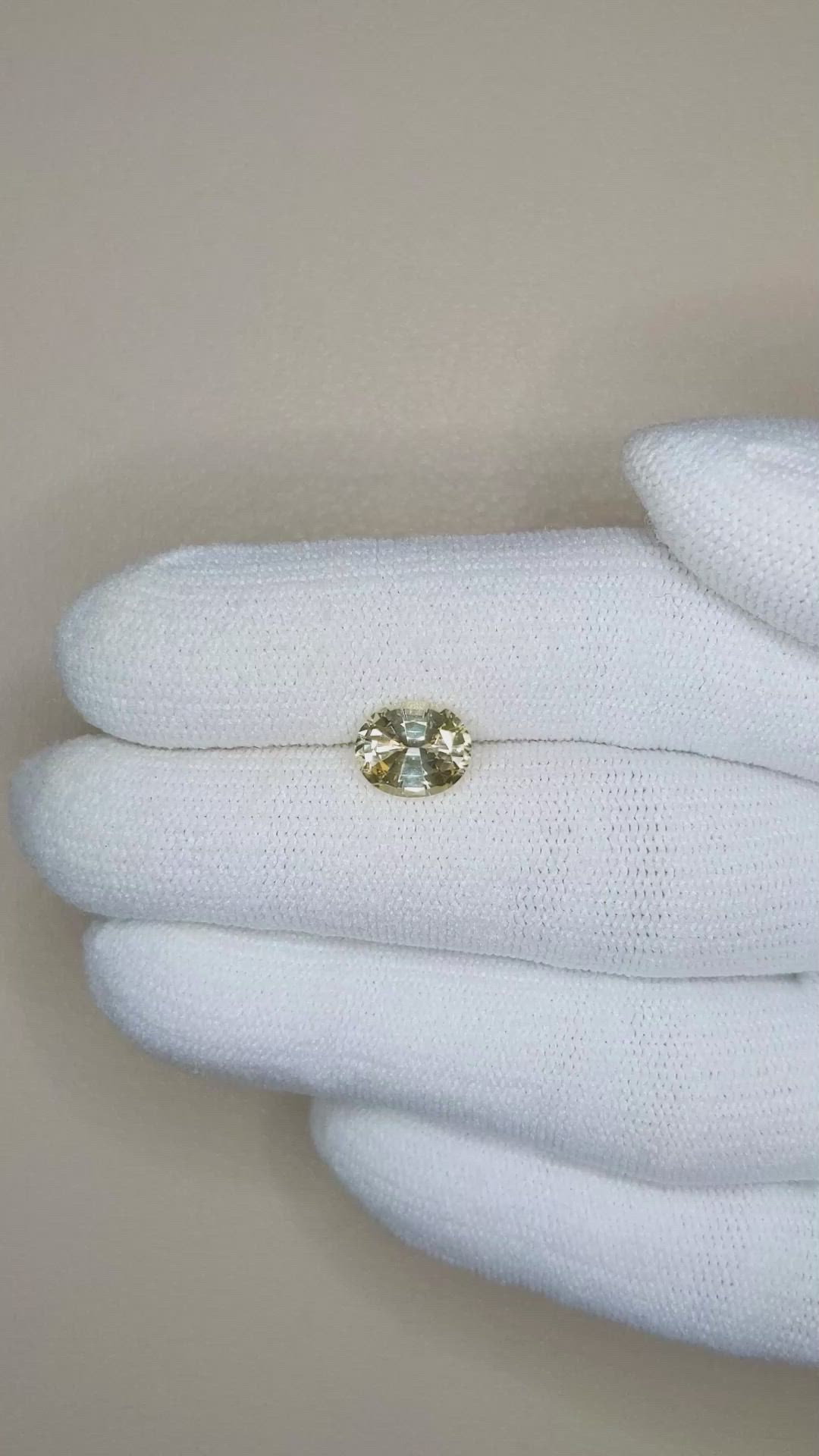 1.95 Ct. Yellow Sapphire from Ceylon (Sri Lanka) Size Video