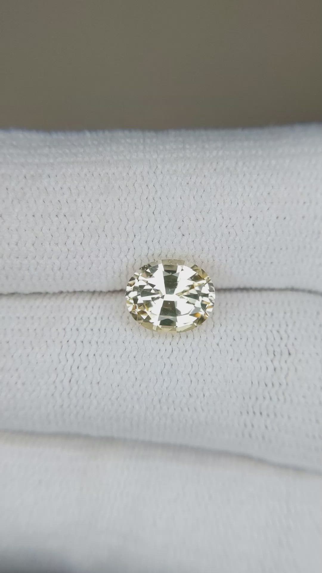 1.95 Ct. Yellow Sapphire from Ceylon (Sri Lanka) Size Video