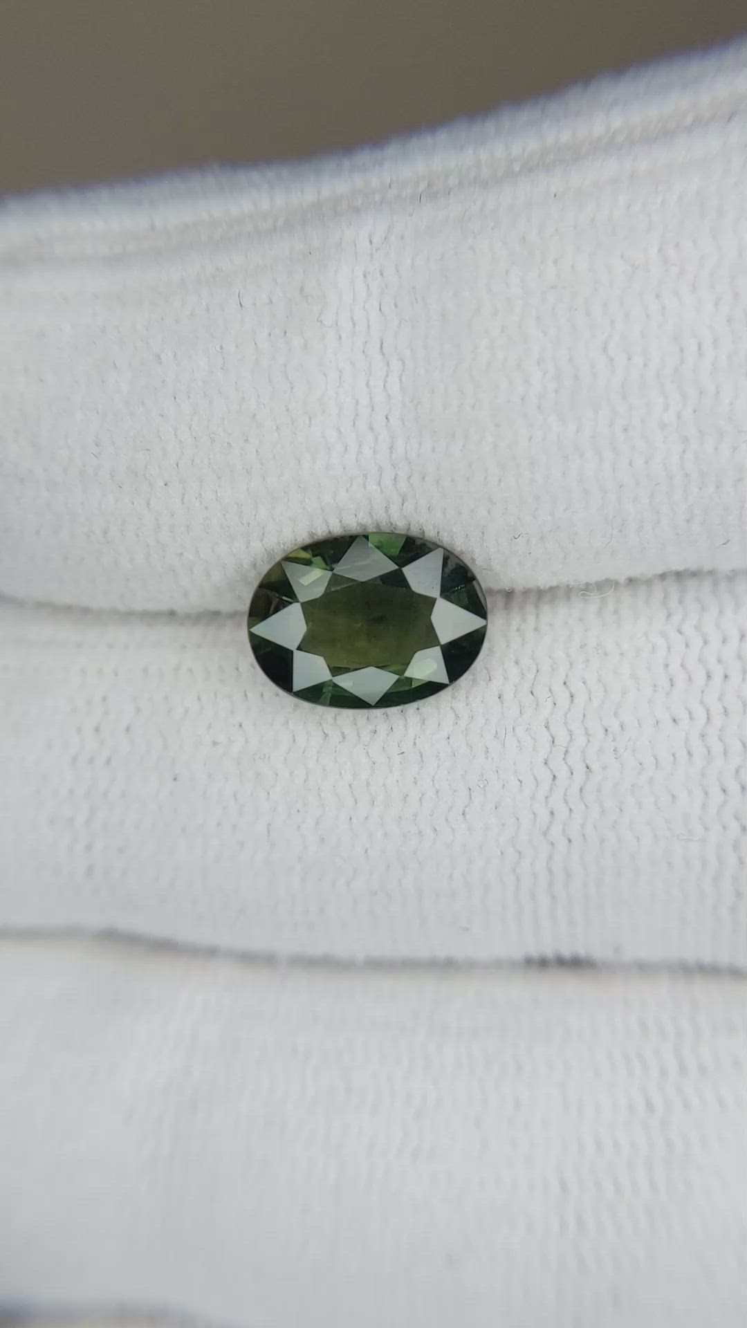2.10 Ct. Bluish Green Sapphire from Ceylon (Sri Lanka) Size Video