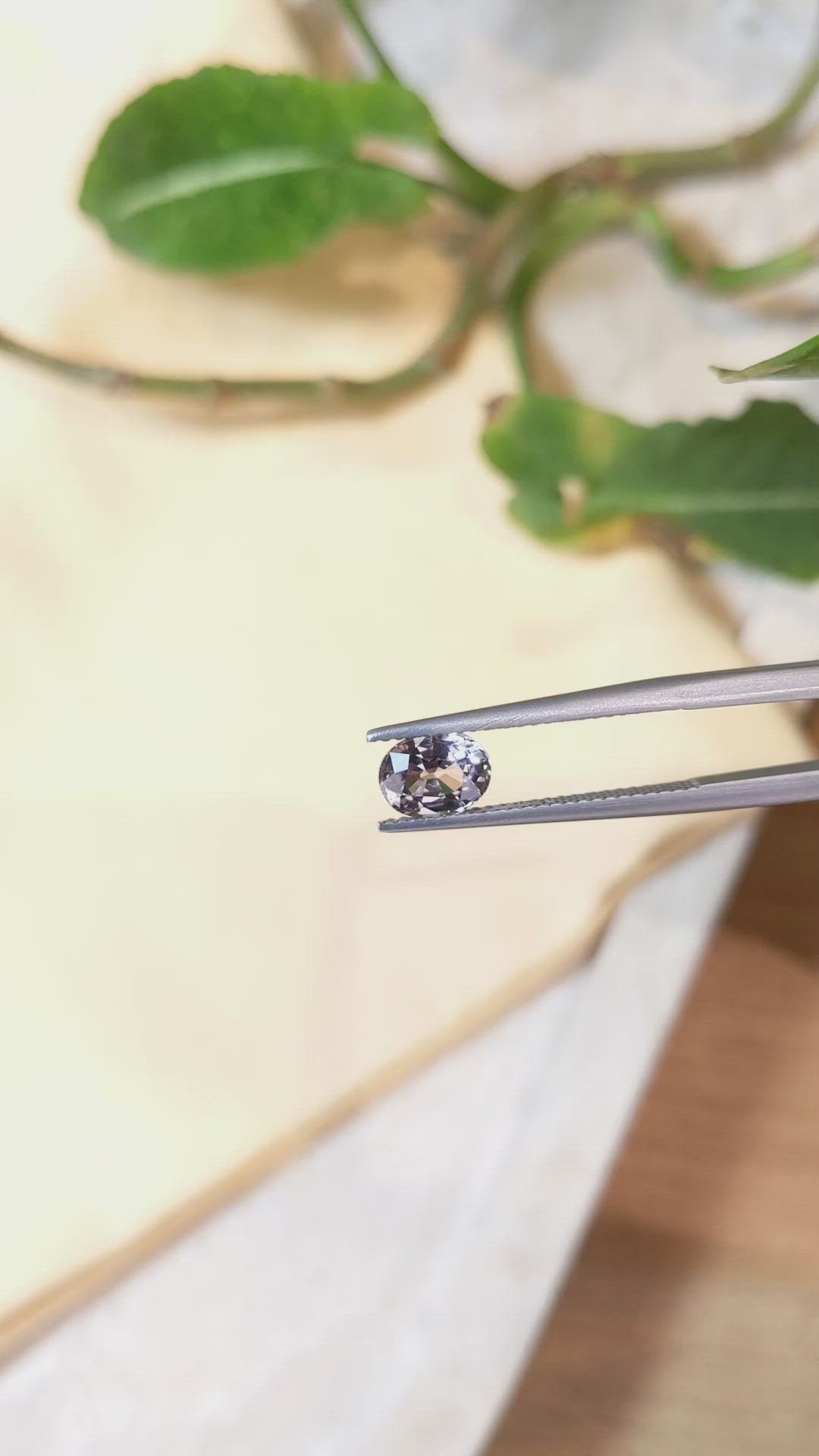 1.29 Ct. Peach Sapphire from Ceylon (Sri Lanka) Size Video