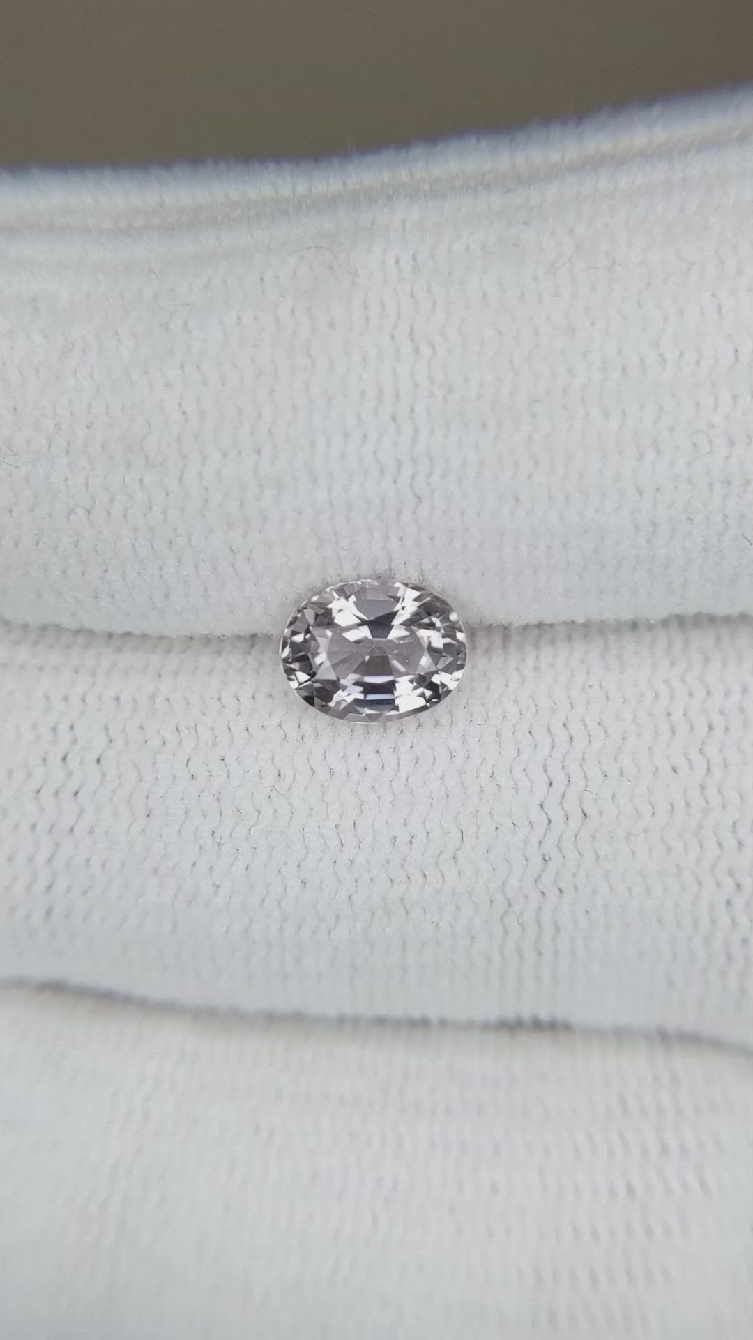 1.29 Ct. Peach Sapphire from Ceylon (Sri Lanka) Size Video