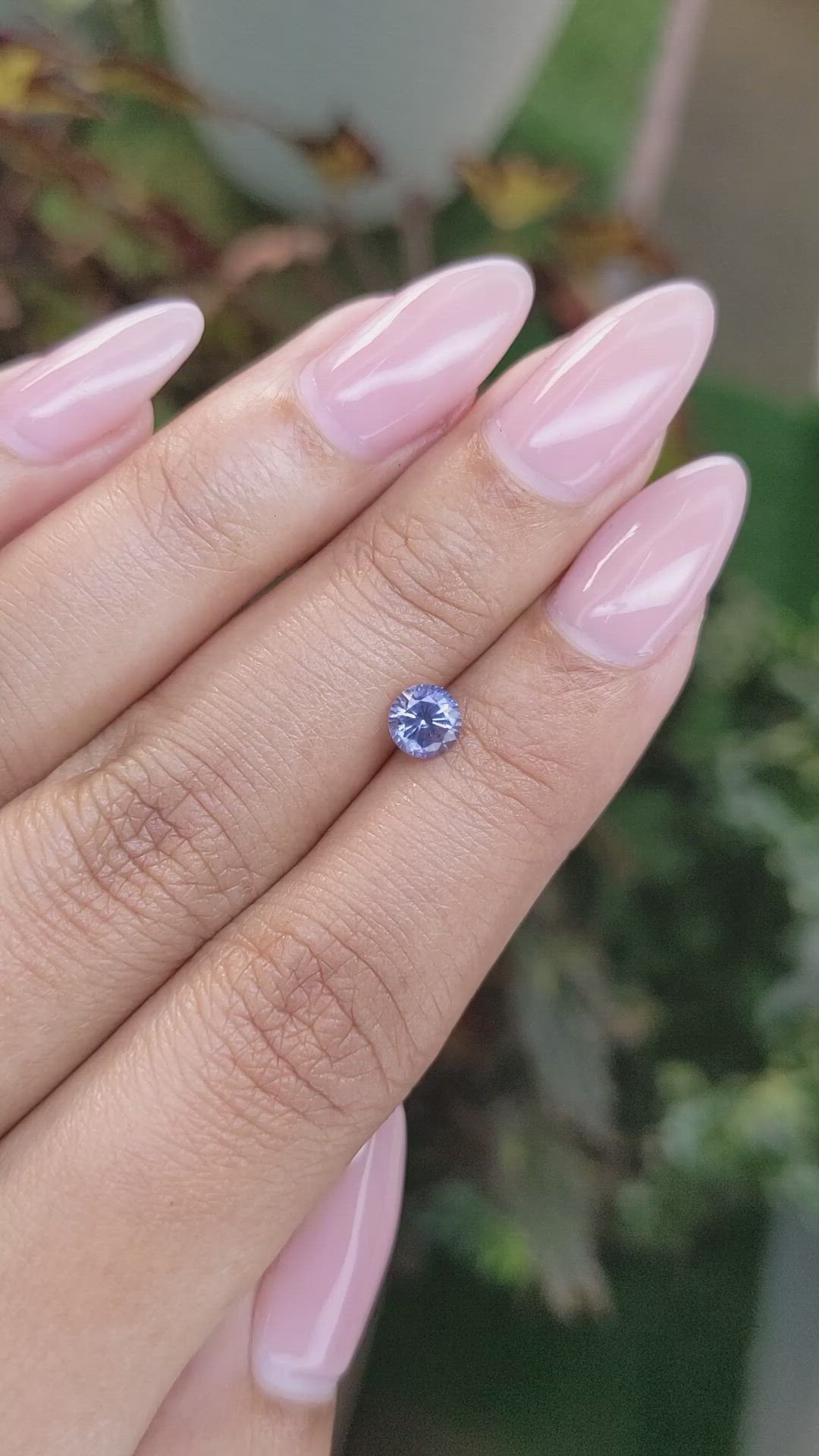 0.67 Ct. Blue Sapphire from Ceylon (Sri Lanka) Size Video