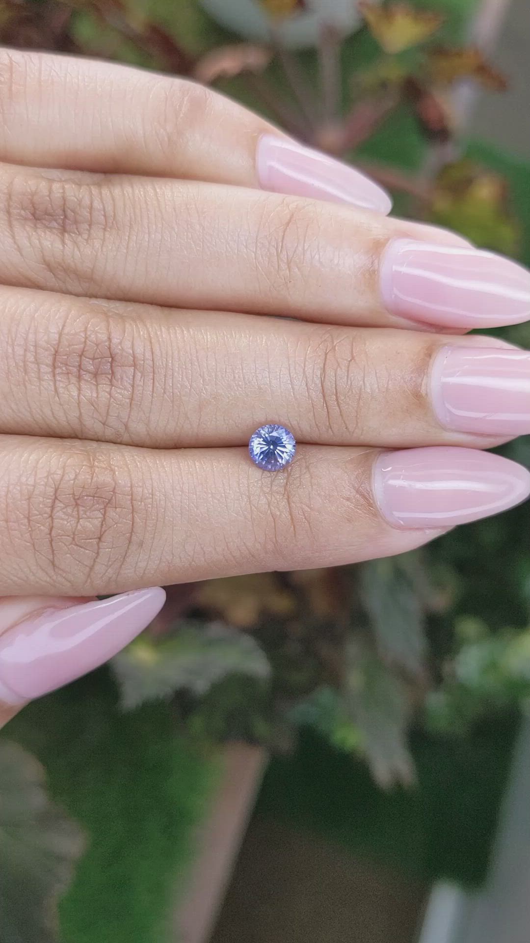 0.67 Ct. Blue Sapphire from Ceylon (Sri Lanka) Size Video