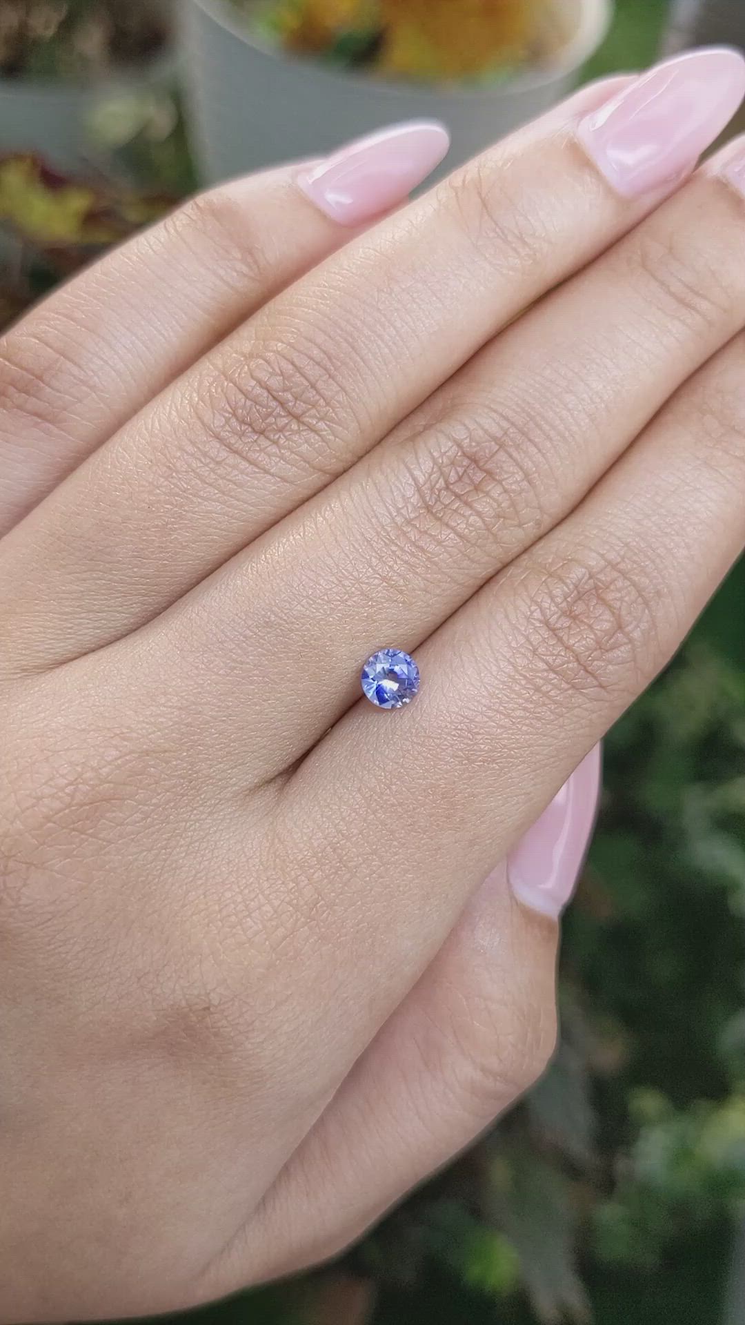 0.56 Ct. Blue Sapphire from Ceylon (Sri Lanka) Size Video