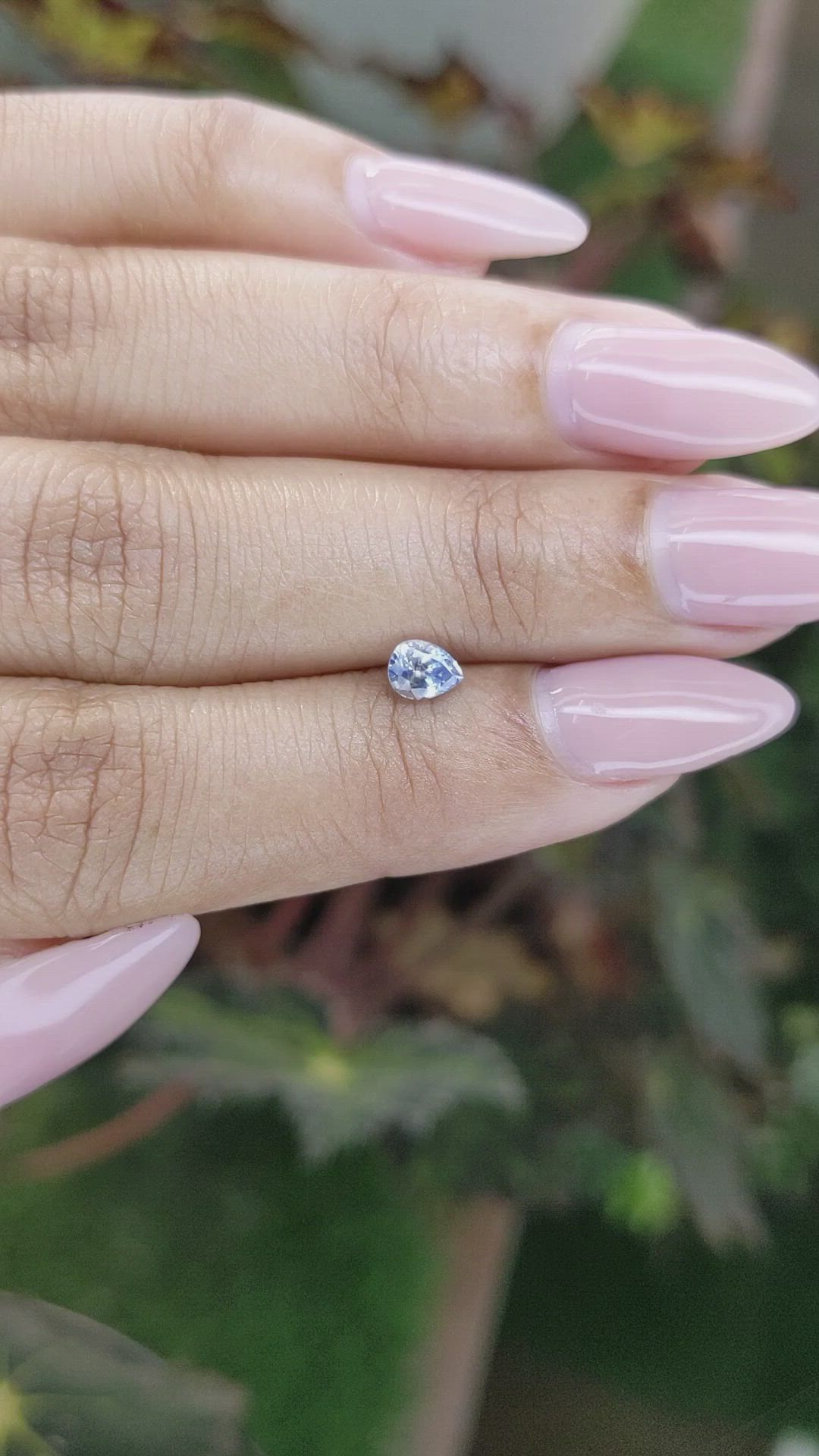 0.44 Ct. Blue Sapphire from Ceylon (Sri Lanka) Size Video