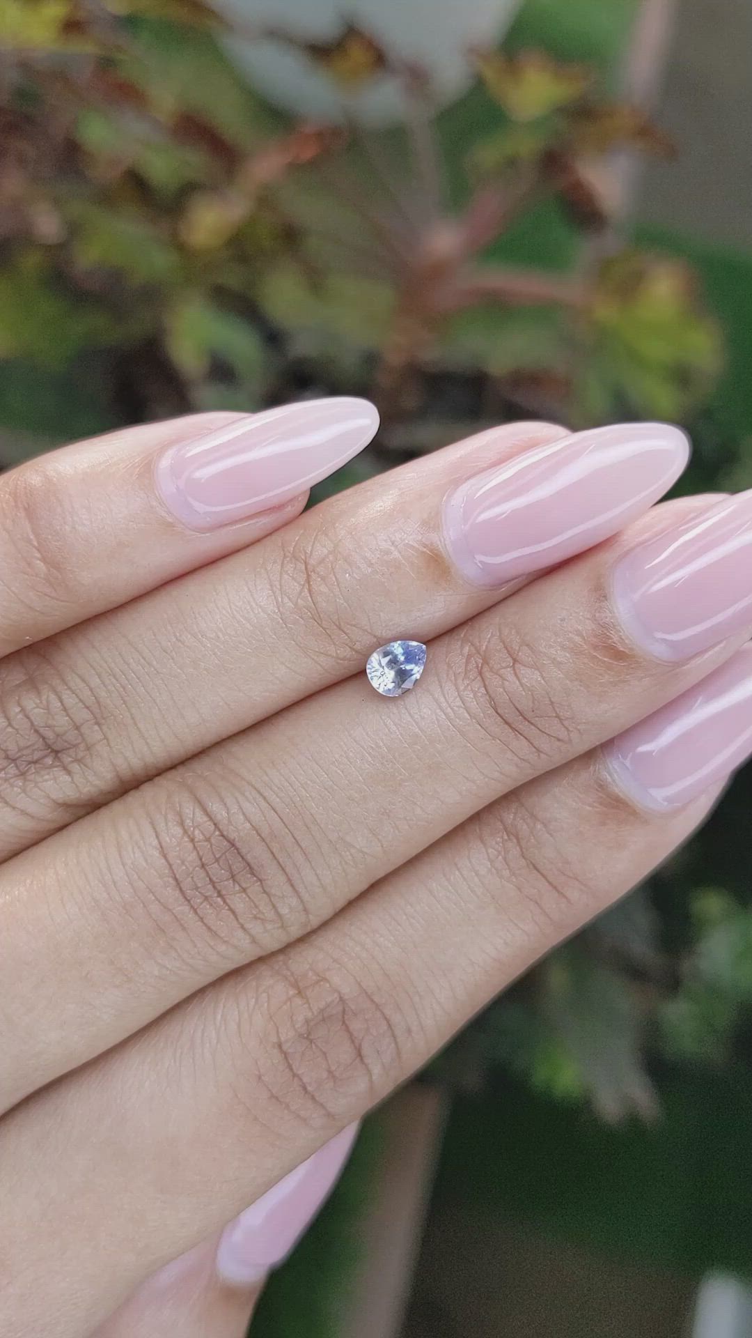 0.44 Ct. Blue Sapphire from Ceylon (Sri Lanka) Size Video