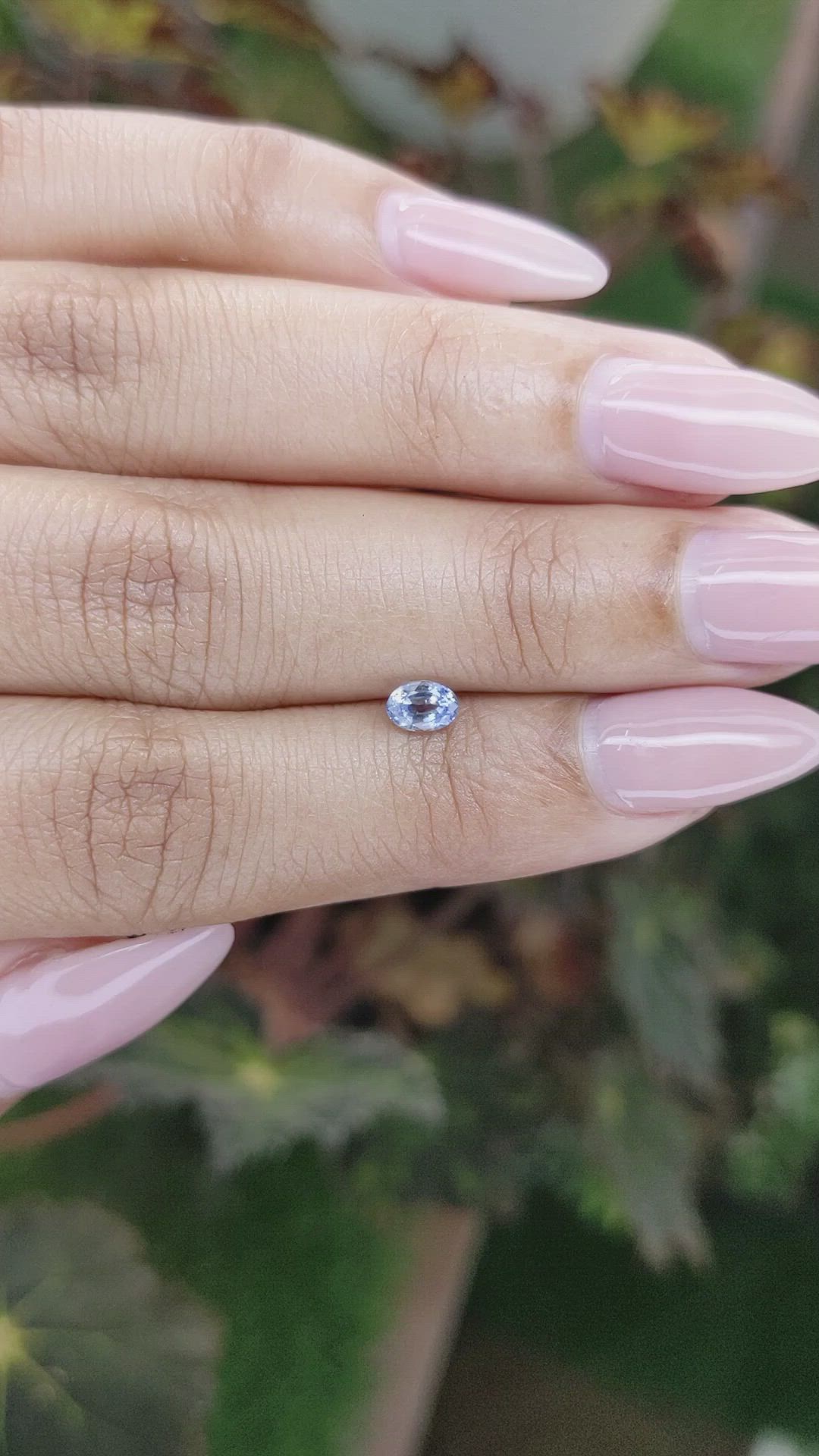 0.46 Ct. Blue Sapphire from Ceylon (Sri Lanka) Size Video