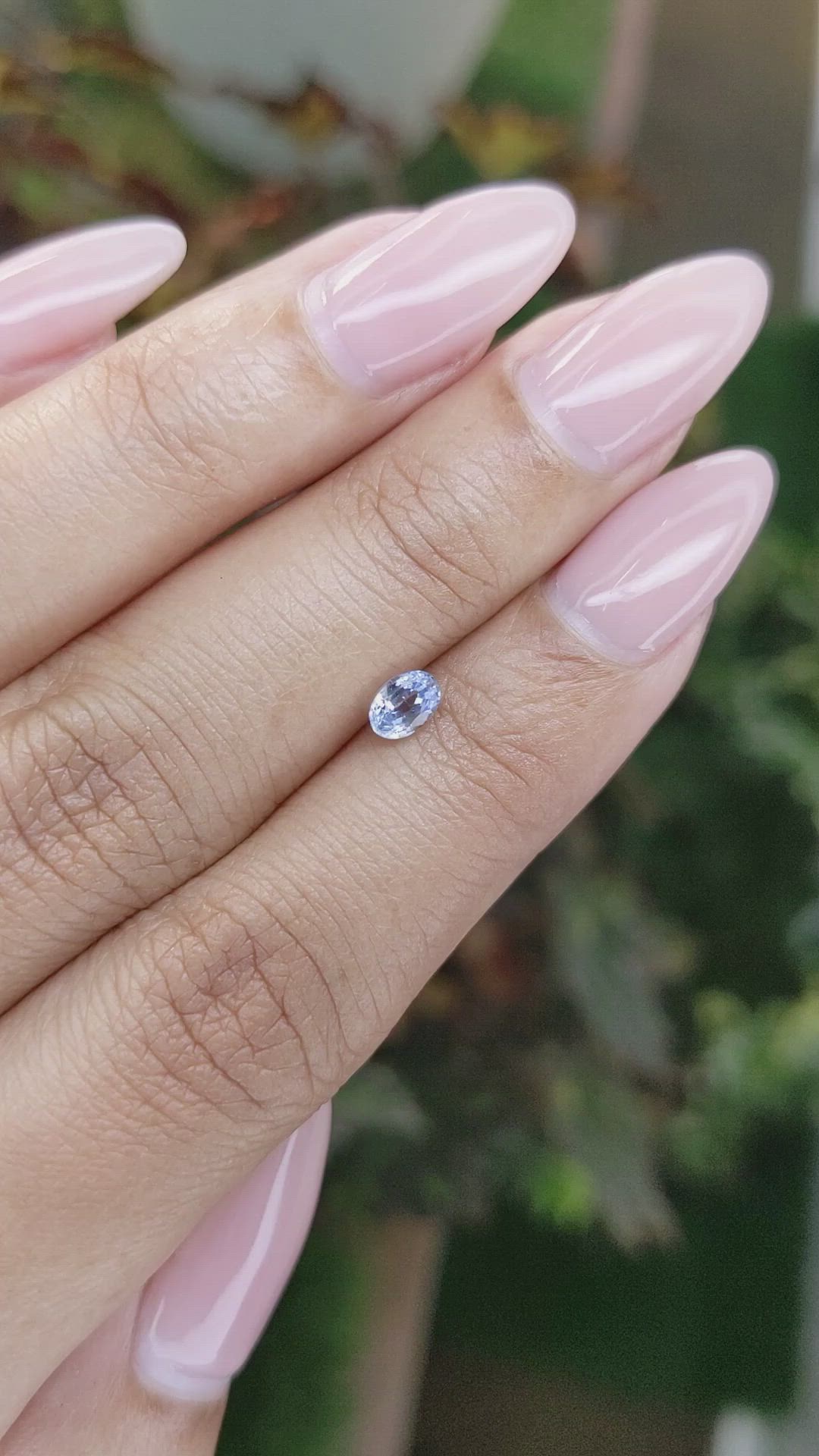 0.46 Ct. Blue Sapphire from Ceylon (Sri Lanka) Size Video