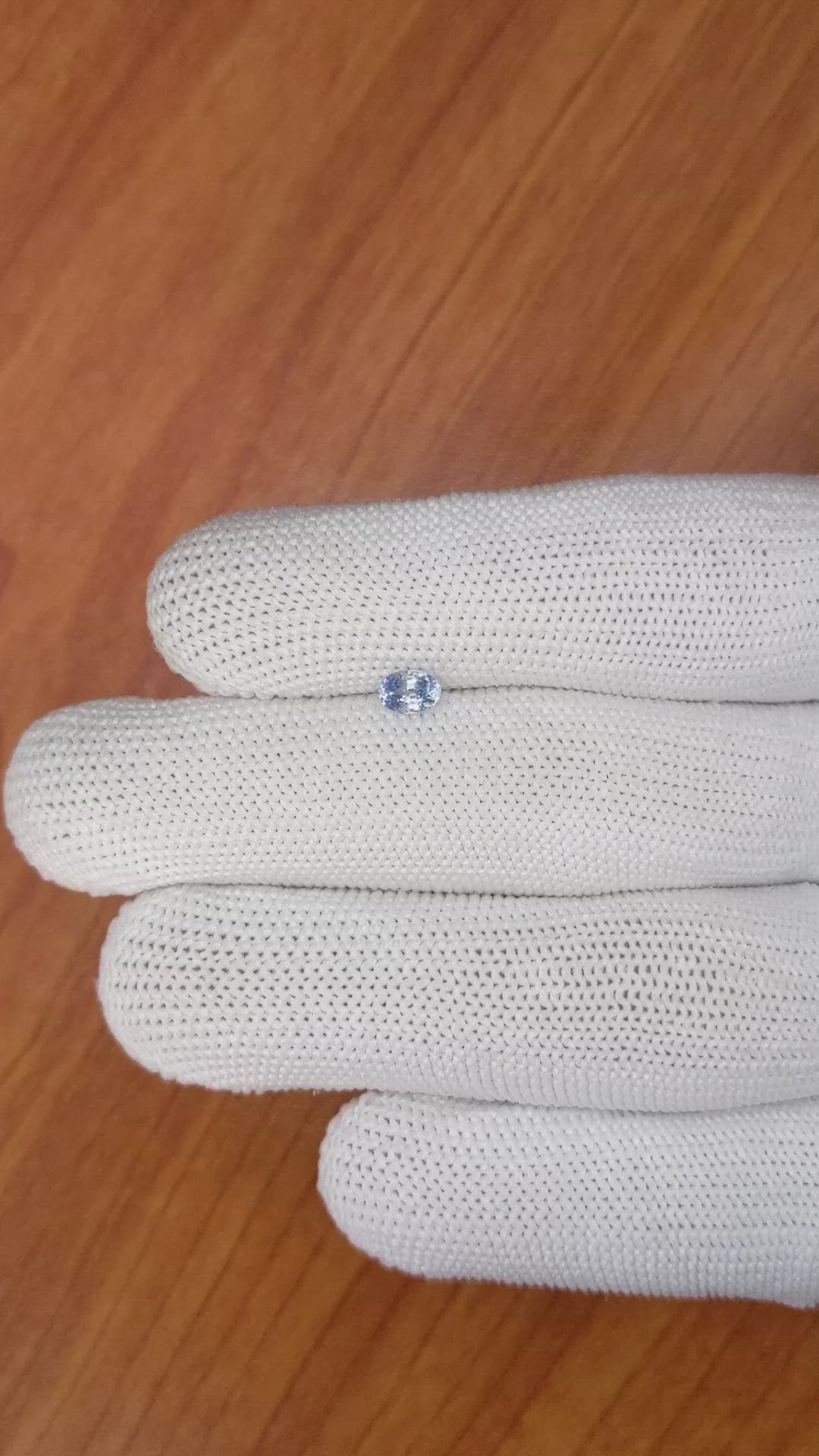 0.46 Ct. Blue Sapphire from Ceylon (Sri Lanka) Size Video