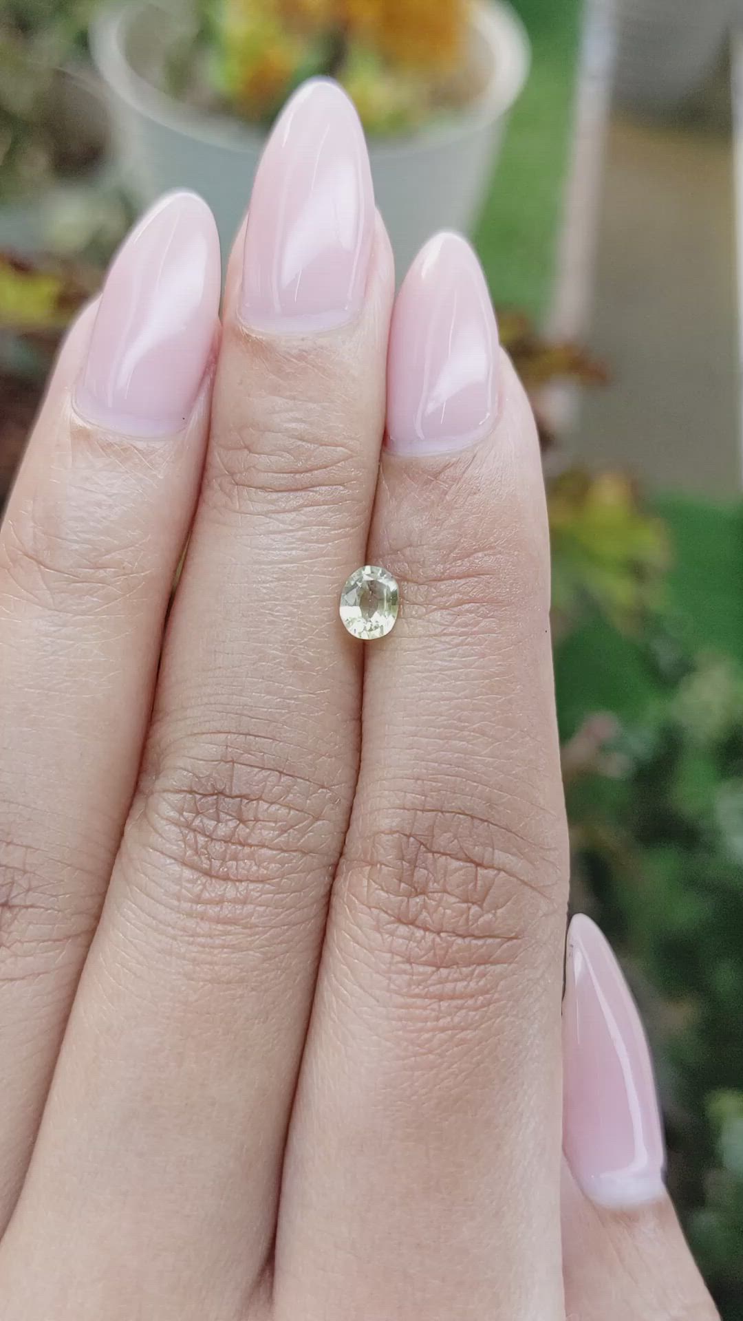 0.50 Ct. Yellow Sapphire from Ceylon (Sri Lanka) Size Video