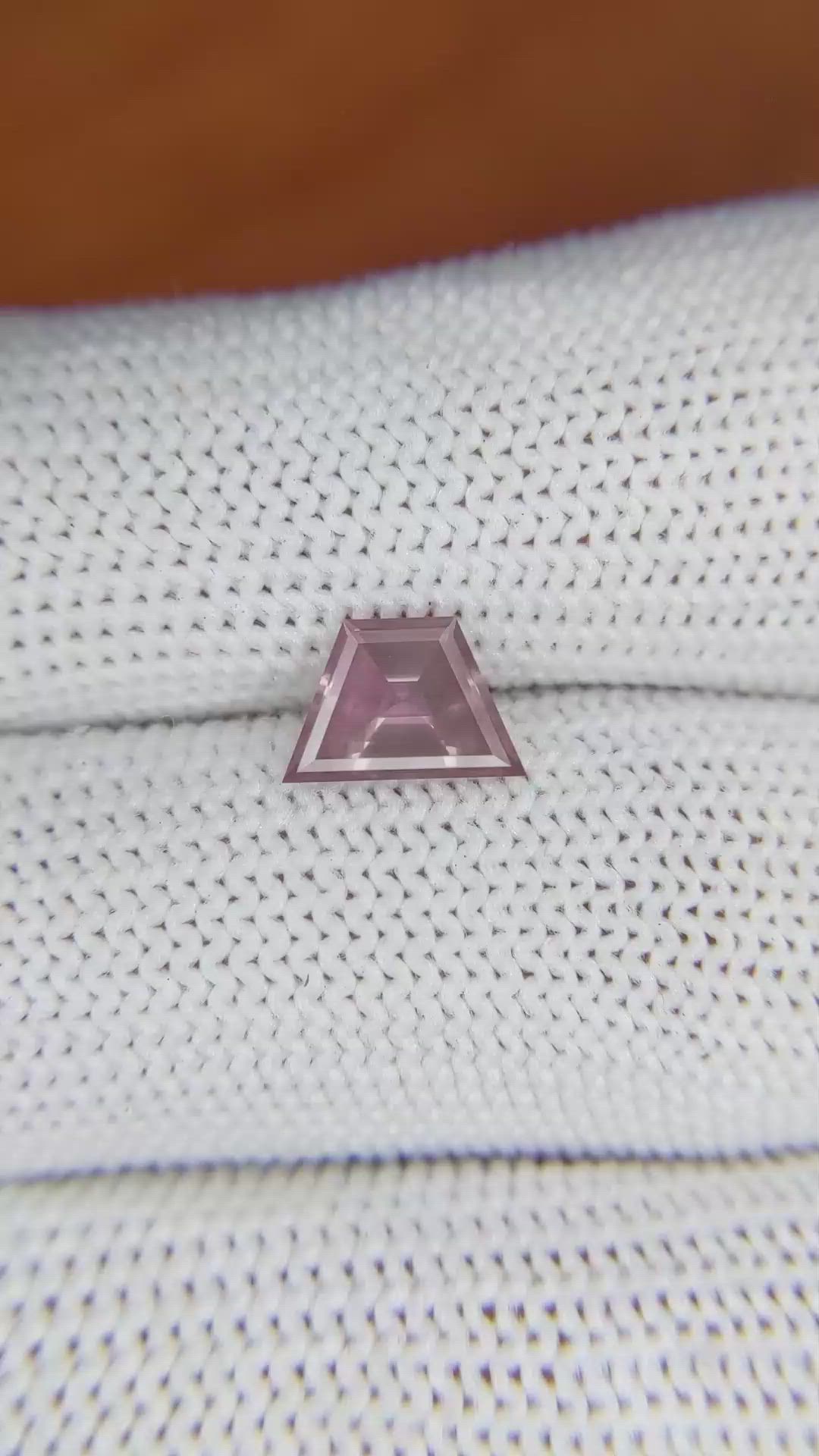 1.21 Ct. Pinkish Brown Sapphire from Ceylon (Sri Lanka) Size Video