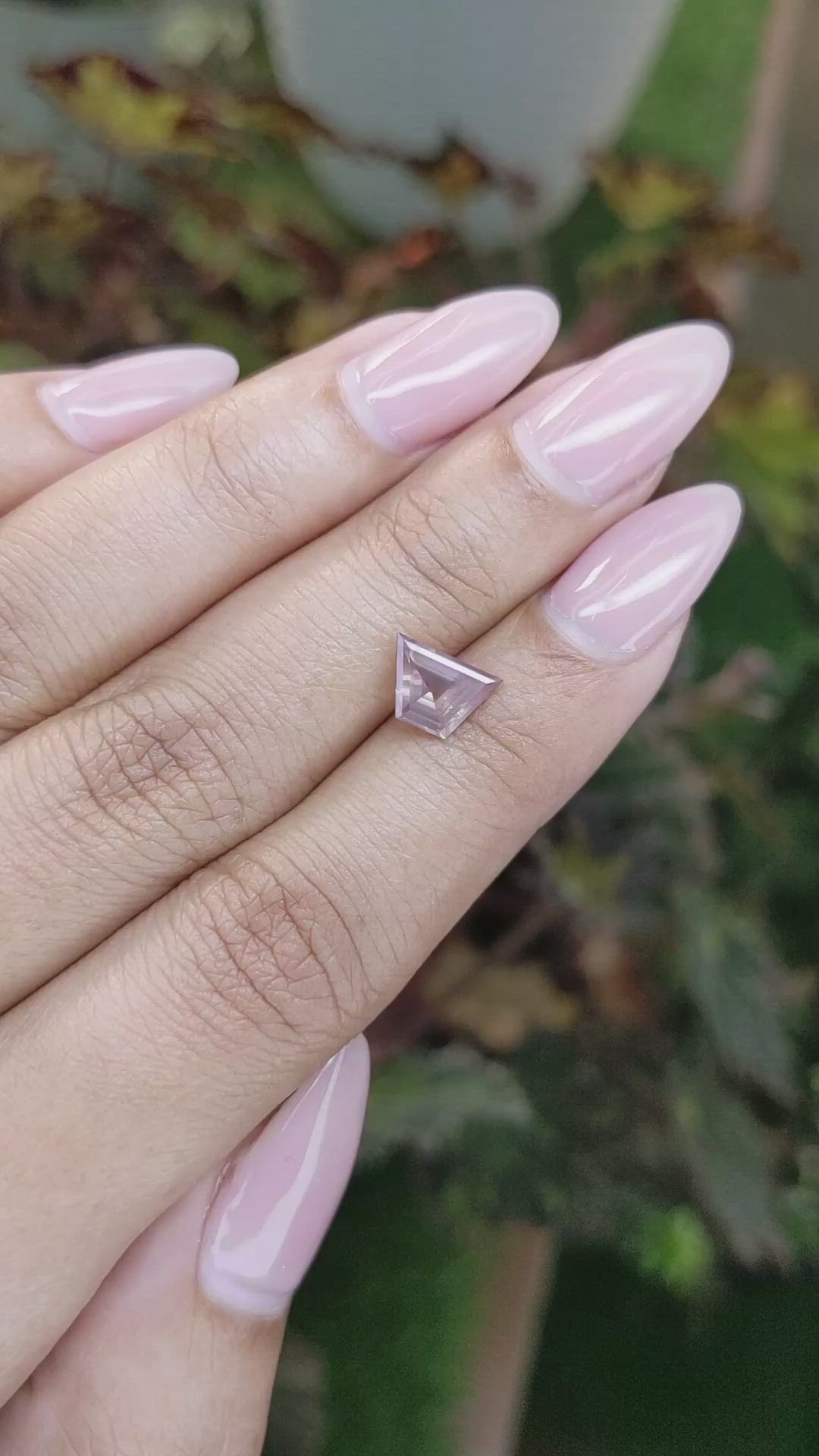 1.21 Ct. Pinkish Brown Sapphire from Ceylon (Sri Lanka) Size Video