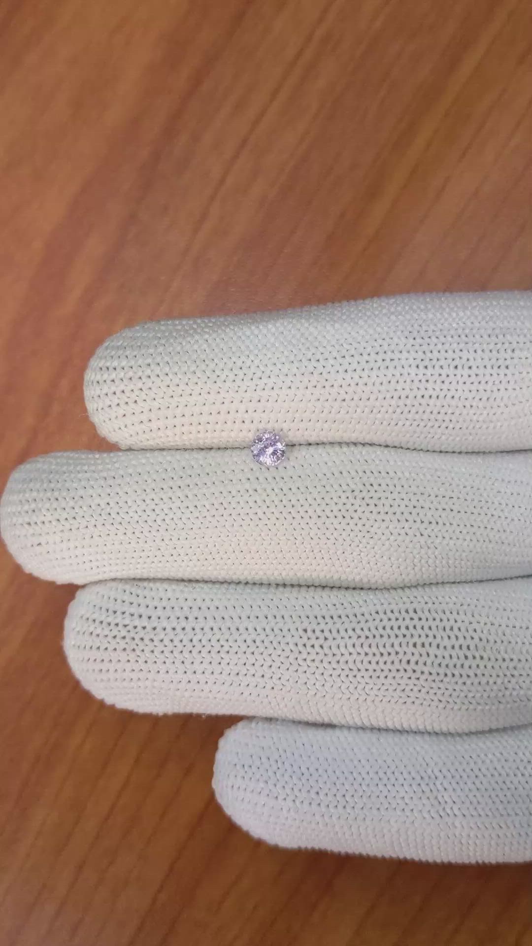 0.41 Ct. Purple Sapphire from Ceylon (Sri Lanka) Size Video