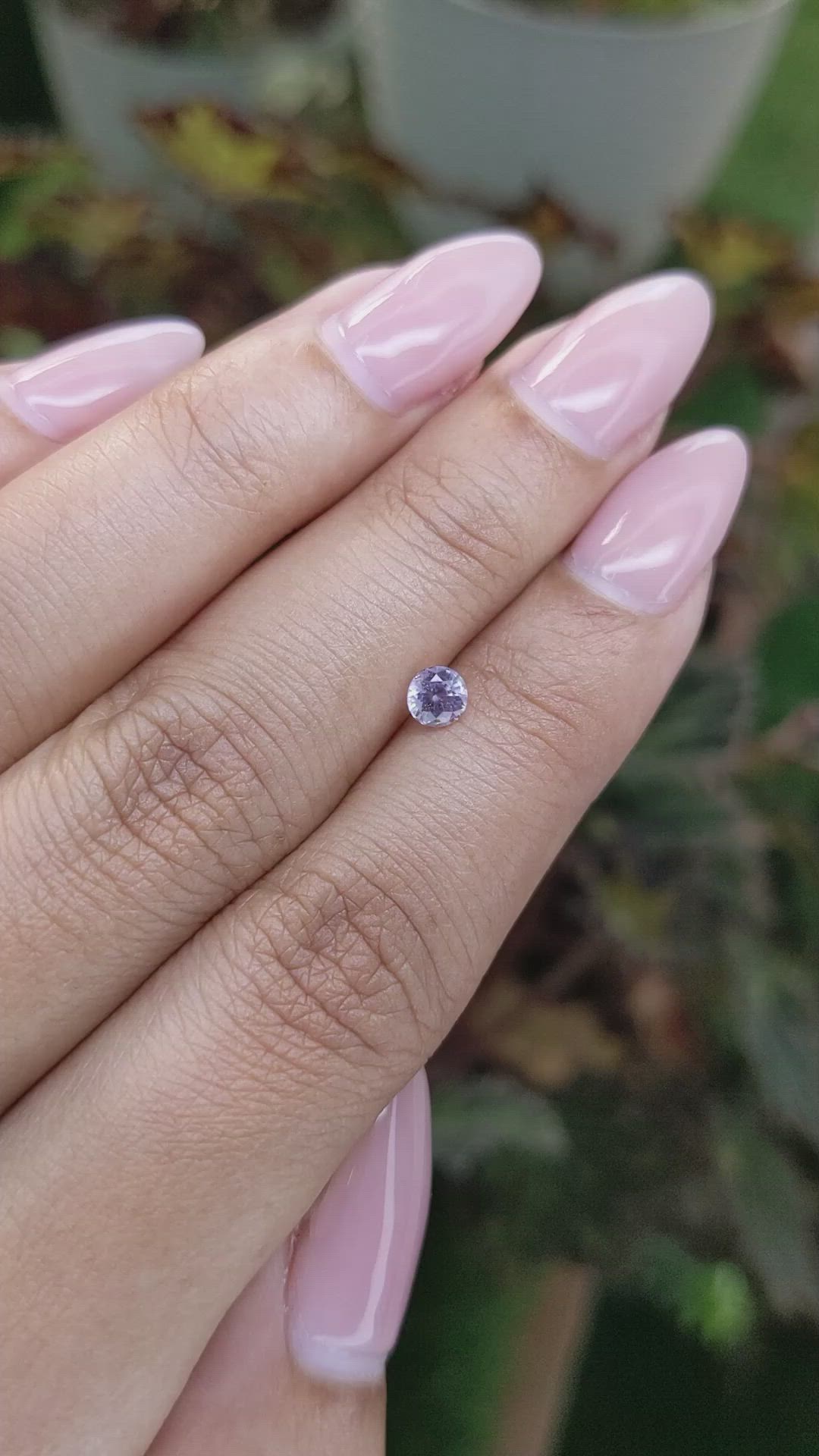 0.41 Ct. Purple Sapphire from Ceylon (Sri Lanka) Size Video