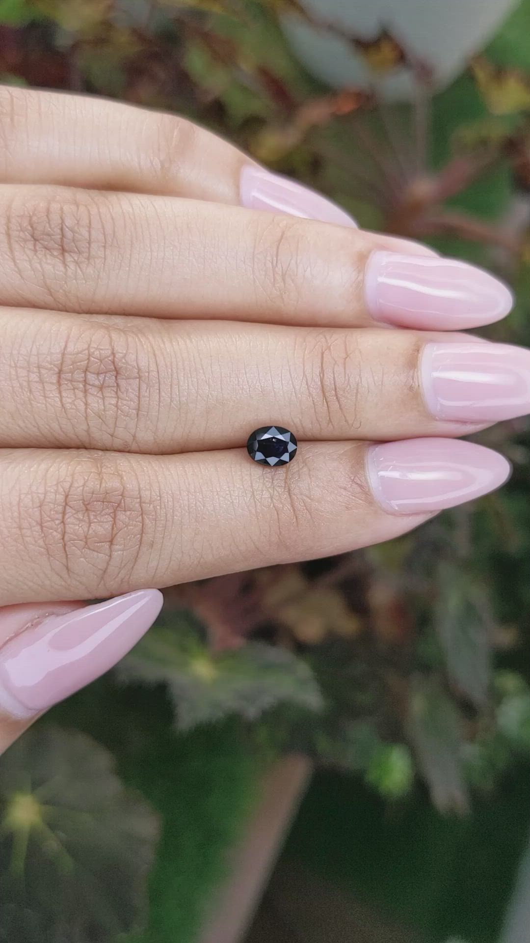 0.84 Ct. Blue Sapphire from Ceylon (Sri Lanka) Size Video