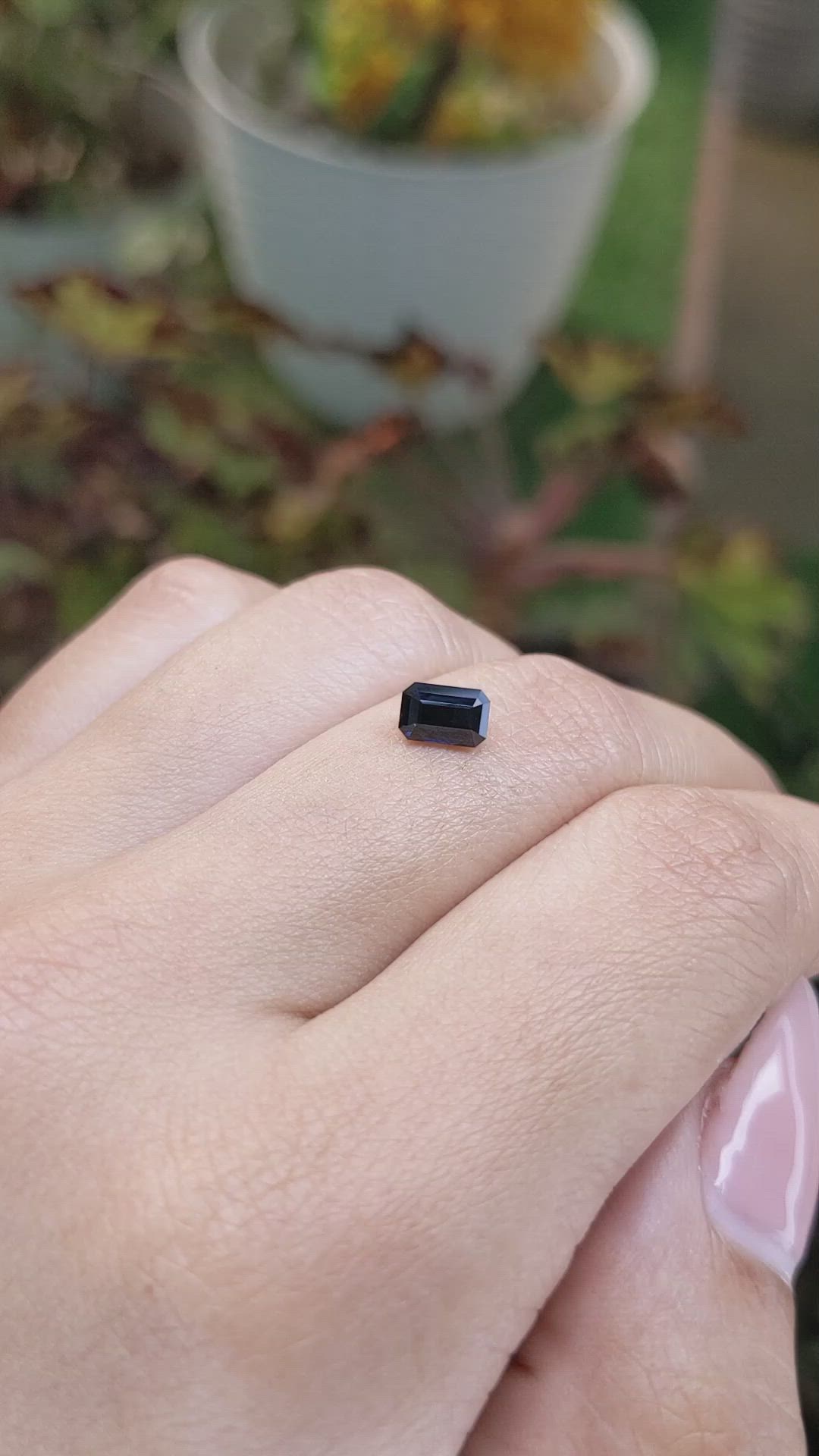 1.09 Ct. Greenish Blue Sapphire from Ceylon (Sri Lanka) Size Video